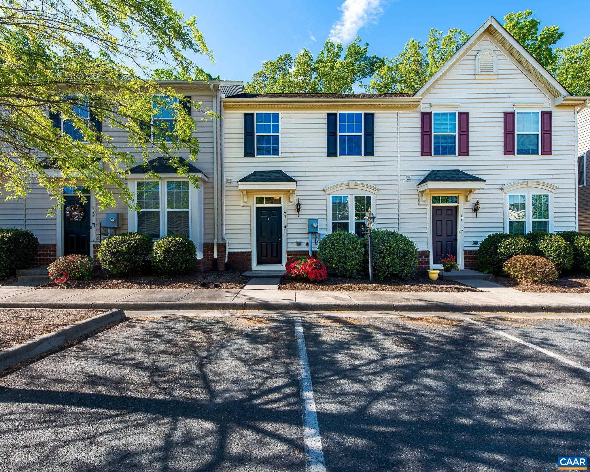 NEW PRICE! Public Open House Sunday May 31, 2026 1:00pm - 3:00pm. This desirable Sycamore Square Villa is within walking distance of a playground, walking trails, clubhouse with fitness center, CVS Pharmacy, Sentara Family Medicine, Dollar General, Tractor Supply, Fire & Rescue Facilities, Optometrist Care, Chiropractic Care, and so much more! Our two story interior unit backs up to woods, has an open floorplan with great room, kitchen & dining space and half bath on the main level. The upper level has the Primary bedroom with walk-in closet, primary bath with large shower, two additional bedrooms, the second full bath, and the laundry area. Low maintenance and move-in ready!,Formica Counter,Wood Cabinets