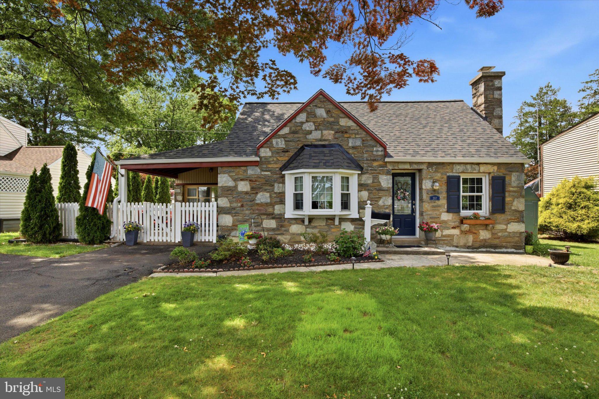 Welcome to 207 Bensal Rd, a charming 3 bed / 2 full bath Cape Cod style home in Hatboro that is thoughtfully laid out for everyday living and entertaining.  You will find modern updates throughout the home, plus a new roof installed in 2026.  As you enter through the front door, the updated kitchen to your left features a bay window that fills the space with natural light and provides extra countertop space. To the right is a large, open dining area that flows naturally from the kitchen.  Continuing toward the rear of the home, you’ll find a comfortable sitting room and a full bath, which opens into a spacious family room. A bright sunroom extends off the back, offering a peaceful spot to relax. The family room opens directly to the fully fenced rear yard with a generous patio area that includes multiple outdoor spaces that are perfect for entertaining, and a shed for additional storage.  Upstairs, there are two bedrooms along with an expanded and updated full bathroom.  The large unfinished basement provides excellent storage space and laundry area.  Conveniently located, this home offers easy access to local amenities, schools, parks, and transportation.