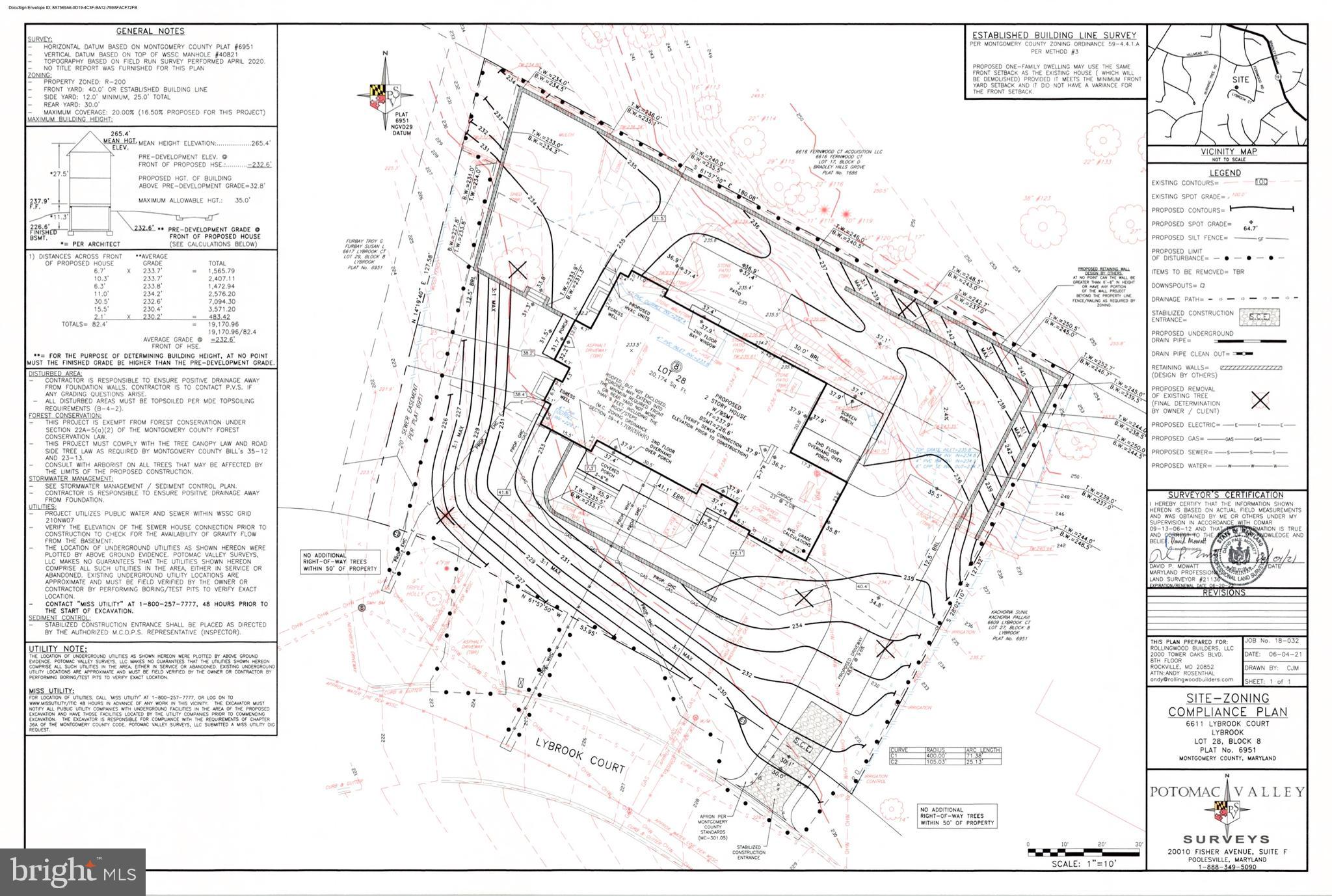 Wonderful opportunity to create the home of your dreams and build on this fabulous 0.46-acre lot on a secluded cul de sac, in the highly sought-after Bradley Hills neighborhood on one of the nicest streets in Bethesda. Design and build or take advantage of permit-ready drawings which are available upon request. Plans are the property of the Architect, Chris Lapp but may be used in this location.  Dwelling on the property was demolished, lot is graded and ready to build on. Silt fence only delineates a portion of the property. The lot is within walking distance to Bradley Hills Park and Neighborhood Conservation Area and is just minutes from downtown Bethesda. The property is also convenient to DC, as well as an easy commute to Northern Virginia.