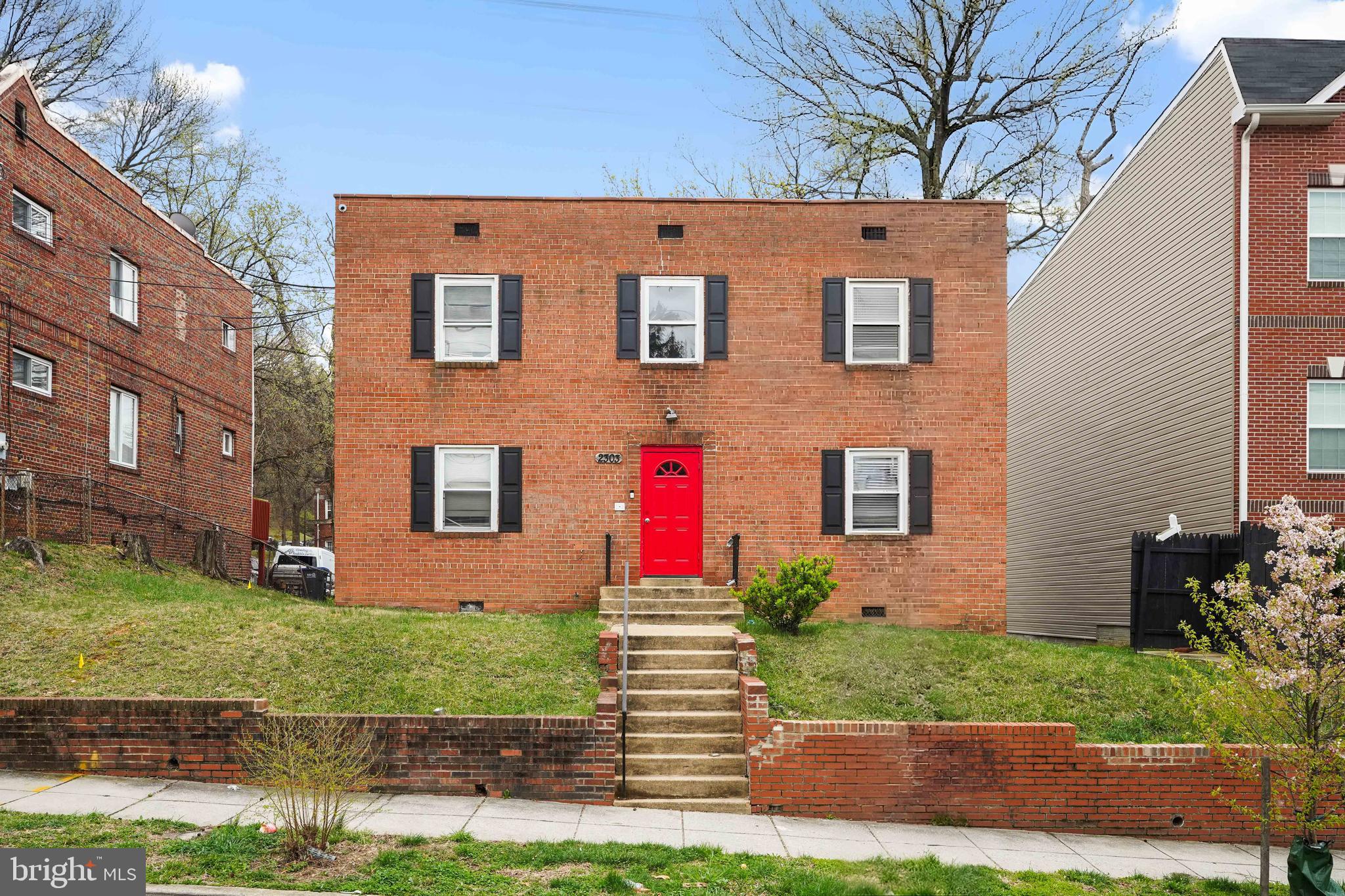 This classic two-story brick quadplex presents a rare value-add opportunity and easily accessible to Navy Yard and downtown DC. Located at 2303 S St SE, this multifamily property features four one-bedroom units, offering strong potential for rental income and long-term appreciation.

It provides the perfect canvas for an investor looking to unlock significant upside. With the right vision and improvements, this property can be transformed into a highly desirable asset.

Conveniently situated near Pennsylvania Avenue SE and the Sousa Bridge, the property offers easy access to downtown Washington, DC, making it especially attractive to commuters. 

Opportunities like this—combining location, scale, and upside—are increasingly hard to find. Bring your contractor and your vision to fully realize the potential of this promising investment.