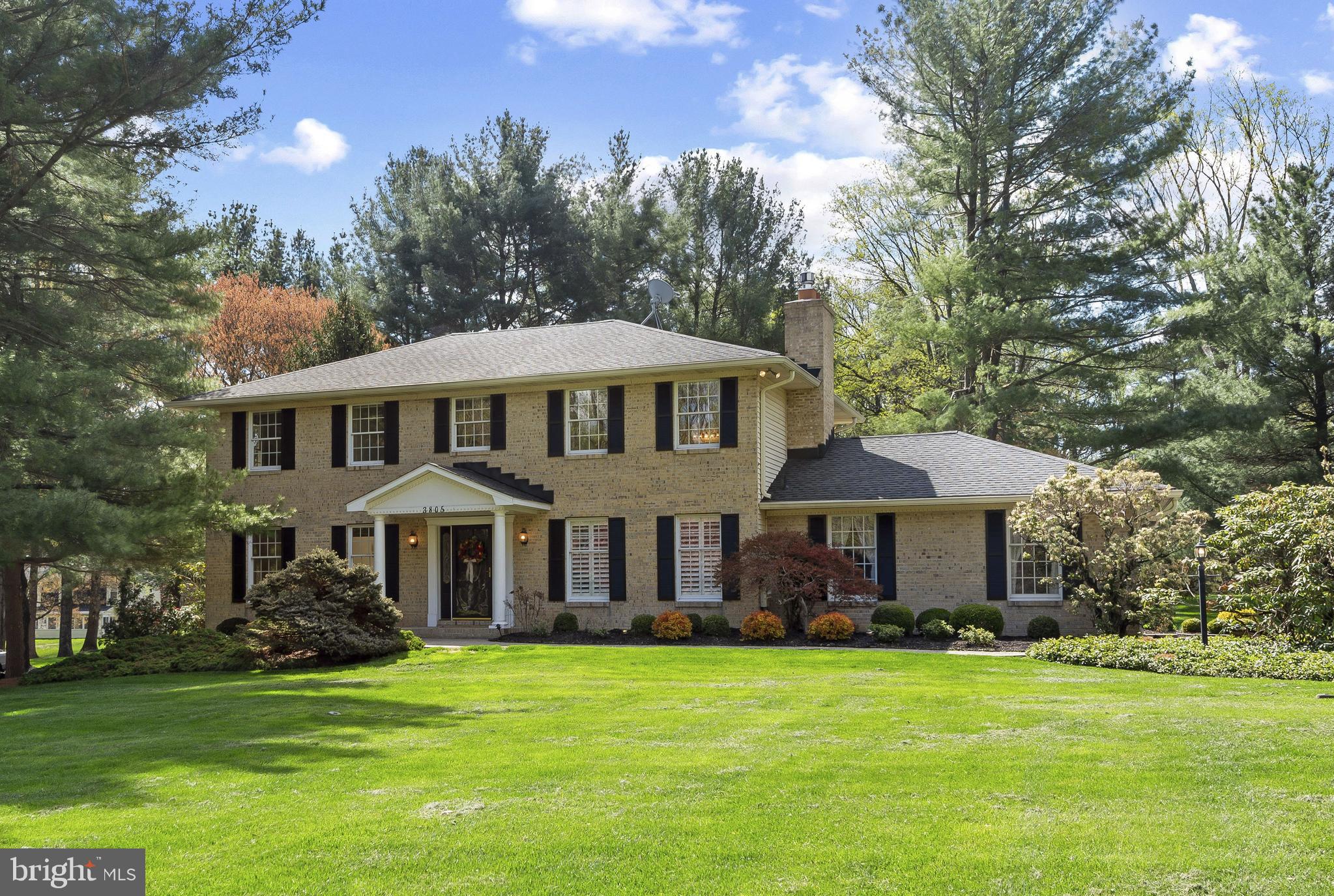OFFER DEADLINE: Seller is requesting all offers be submitted by Sunday, April 19th at 6pm. Welcome to this beautifully maintained brick Colonial, perfectly situated in a quiet, mature neighborhood. Surrounded by luxurious landscaping and a vast, flat front lawn, this property offers timeless elegance and modern comfort. Step through the white-columned portico and leaded-glass door into a welcoming ceramic-tile foyer. There is a large coat closet for convenience. The entire first floor features fresh, neutral paint and brand-new carpeting, creating a bright and move-in-ready space. Off the foyer, the spacious living room flows naturally into a formal dining room detailed with elegant picture-frame molding. Large windows bathe both rooms in natural light. The heart of the home is the large eat-in kitchen. It boasts unique LVP flooring with a starburst inlay design in the center of the kitchen, granite countertops and abundant cabinetry with under-cabinet lighting. A generous pantry keeps everything organized. The adjoining breakfast area has double glass doors leading into a stunning Florida room. With its vaulted ceiling and ceiling fan, this space is perfect for relaxing and offers direct access to a beautiful blue stone patio. Gather in the family room, where there are floor-to-ceiling windows with plantation shutters and a light brick, gas fireplace with a raised hearth and mantle. Recessed lighting adds a warm ambiance to the room. For everyday convenience, there is a half bath with LVP flooring including an attractive inlay design, plus a unique stone bowl basin on the vanity. A well-equipped laundry room connects the kitchen to the attached two-car garage. Upstairs, you will find four generously sized bedrooms, all offering excellent closet space and ceiling fans. The primary suite serves as a private retreat, complete with a large walk-in closet, and an en-suite bathroom. The hall bathroom provides an oversized linen closet, a large vanity, and tile flooring. The lower level expands your living space significantly. Stairs from the kitchen lead to a massive, newly carpeted recreation room. This versatile area features built-in storage, a wet bar with rich cabinetry, a wine rack, and a refrigerator. It is the perfect setup for a home theater, gym, or game room. You will also appreciate the large utility workshop area, a massive walk-in cedar closet, and a convenient walk-up stairs to the rear lawn. Rest easy knowing the major systems are updated and ready to go. The home features a whole-house generator, roof replaced in 2016,  heat pump/HVAC system replaced in 2017, well pump replaced in 2023 and brand new smoke/CO detectors (3) installed. This exceptional home combines classic charm with thoughtful, high-quality features. This home is nestled in Baltimore County and offers a serene suburban atmosphere with easy access to urban amenities. For outdoor enthusiasts, there are nearby parks and trails perfect for biking and hiking. Enjoy easy access to Interstate 83 and the Baltimore Beltway with great shopping and restaurants in nearby Hunt Valley. Schedule your showing today and step into your new lifestyle.
