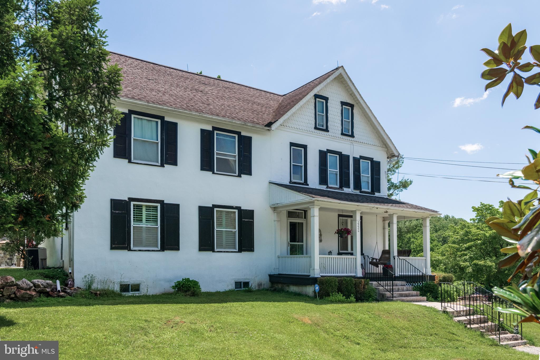 Amazing 12.6 acres of serenity in the heart of Charlestown Twp! A beautiful pond allows for an afternoon fishing or kayaking on your property! The barn allows stalls for your horses and a trail through your woods is accessible to enjoy nature on a trail ride!

There is a 3 stall barn for horses, a milking station, a calving station and a chicken coop plus 3 car garage all on the lower level of the barn (built in 1804, approx. 6,300 sq ft). The upper level of the barn has been used as a living space and offersan an event venue with 2 bathrooms, a huge modern shower, a kitchen, and sitting area with stone fireplace and original floors. With township approval, the space could be easily converted to another purpose!

The main house, built in 1784, offers a blend of historic charm and comfort. Hickory wood floors and a beautiful stone fireplace capture the magic only found in homes of this era. The kitchen is a gourmet's dream with 4 Blue Star ovens, 2 Miele dishwashers and a farmhouse sink. A formal dining room, living room and family room with stone fireplace plus powder room offer ample space to enjoy your incredible home. The second floor has a primary bedroom suite with a fireplace and 2 bathrooms plus 2 more bedrooms and a hall bath. The 3rd floor features 2 more bedrooms and attic storage. This property is truly one of a kind and can not be duplicated. It is close to schools and major highways, offering a quick commute to shopping and Philadelphia if needed.

Also known as 2226 Charlestown Rd.
