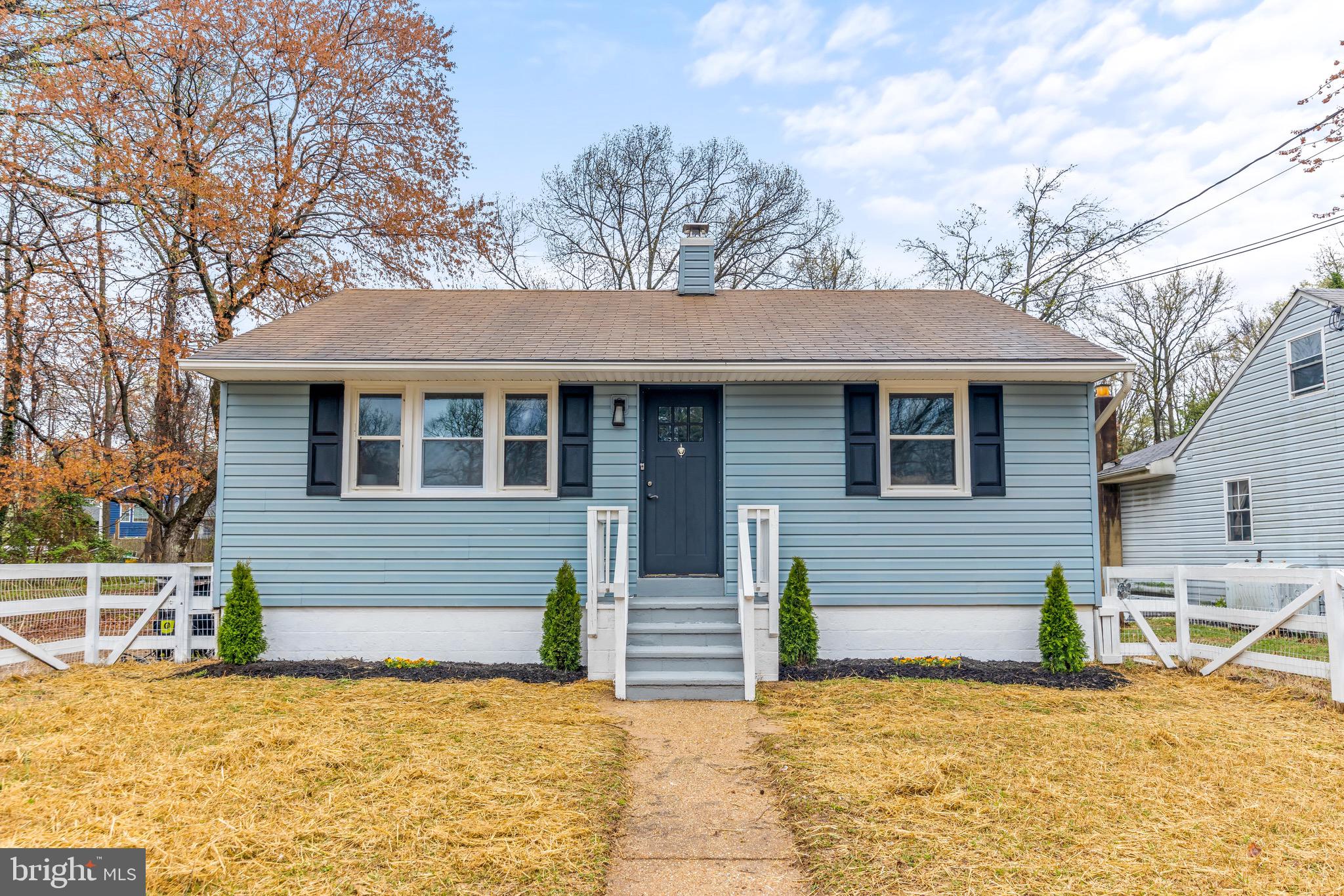 Welcome to 100 Prospect Avenue in Glen Burnie! This recently refreshed 2-bedroom, 1-bathroom detached home offers simple living at its best. Inside, you'll find hardwood floors and an abundance of natural light throughout. The kitchen is updated, and the home has been freshly painted, creating a welcoming atmosphere. The unfinished basement provides ample storage space. A side door off the kitchen leads to the flat backyard and crushed stone patio—perfect for outdoor enjoyment. The gravel driveway accommodates at least 3 cars, and the fenced front yard adds both curb appeal and convenience. Conveniently located near major commuter routes, this home is perfect for those seeking both comfort and accessibility. Welcome home!