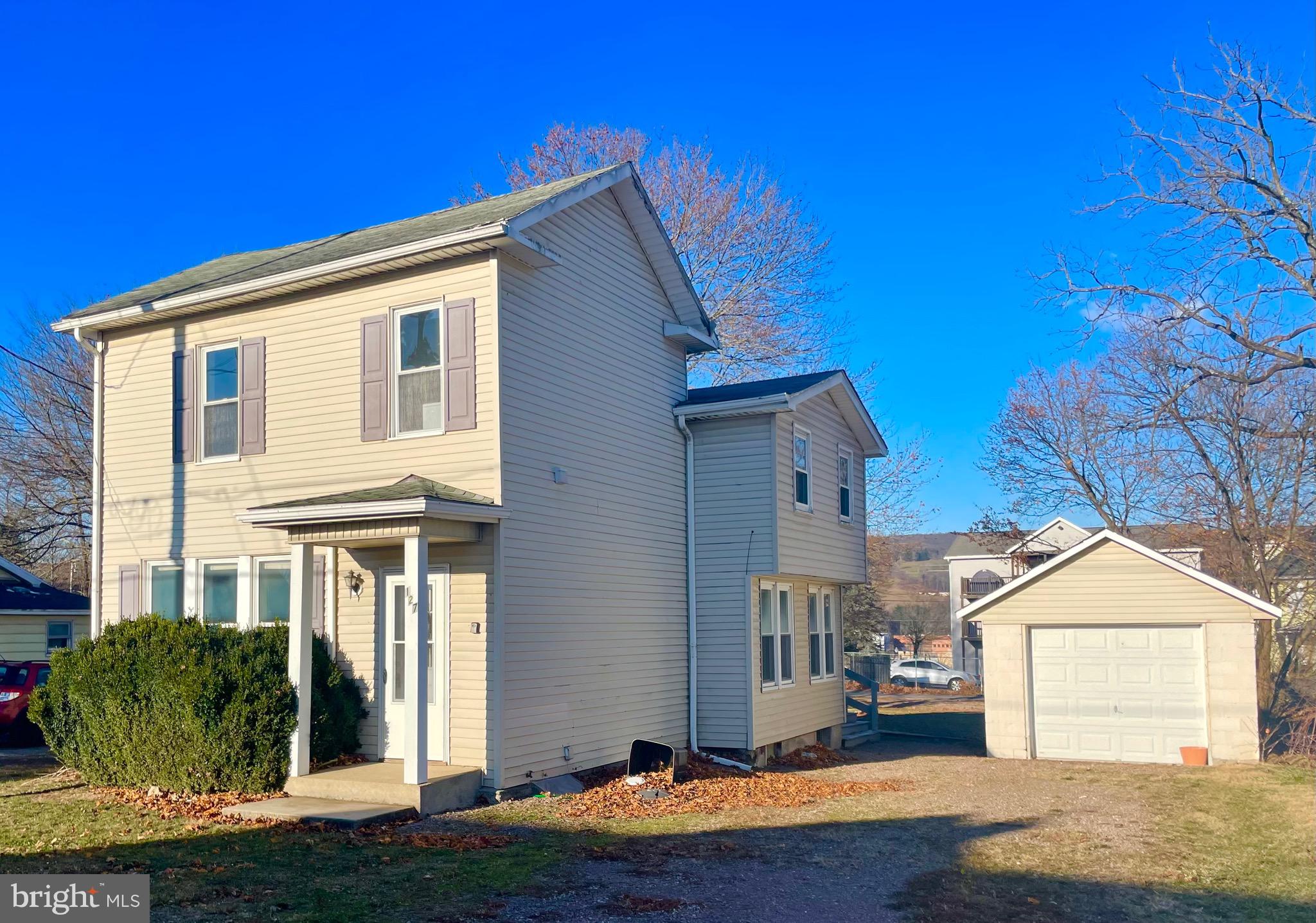 Great two unit investment property in prime location in Frostburg.  Units are under/over style and have two bedrooms.  Both units have two entrances, plenty of off street parking and a detached garage for extra storage!!!