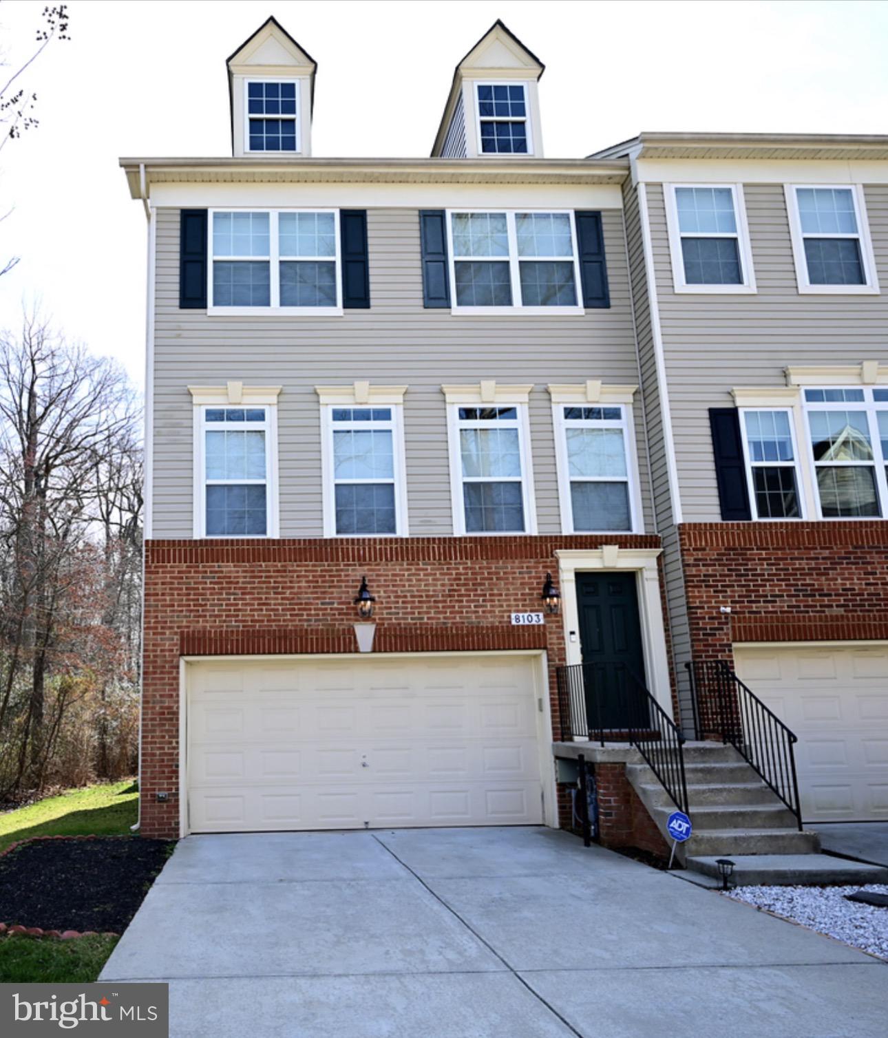 ASSUMABLE 2.9% INTEREST RATE @ $2300 a month mortgage payment.  CLOSING HELP AND/OR CARPET & PAINT ALLOWANCE is being offered.  Welcome to this spacious end-unit colonial townhouse located in the desirable Millhouse Creek community. Built in 2016, this well maintained home features over 2,700 square feet of finished living space with a bright and open floor plan.  Upon entering the two-story foyer, you’re greeted by a light-filled main level featuring hardwood flooring throughout. The inviting living room flows seamlessly into the chef-inspired kitchen, complete with stainless steel appliances, granite countertops, and a large center island—perfect for preparing meals. A separate dining area opens to one of two low-maintenance decks, overlooking a peaceful view of the fenced backyard. A conveniently located powder room completes the main level.  Upstairs, you’ll find three generously sized bedrooms, including a spacious primary suite featuring two closets and an ensuite bathroom with dual vanities, a soaking tub, and a separate shower. The primary bedroom also offers direct access to the second deck, the perfect spot to enjoy your morning coffee while watching the sunrise. Two additional bedrooms, a full hallway bath, and a convenient upstairs laundry room complete the upper level.  The finished basement provides versatile additional living space ideal for a home office, recreation room, fitness area, or media space. From here, step outside to a patio surrounded by a white privacy fence, creating a comfortable outdoor retreat. Additional highlights include a two-car front-entry garage with wiring in place for a Tesla charger (charger does not convey), extra storage space, and a two-car driveway. Located in the welcoming Millhouse Creek neighborhood, this home offers convenient access to nearby shopping, dining, parks, and everyday amenities, providing the perfect balance of suburban comfort and accessibility.

Don’t miss the opportunity to make this beautiful townhouse your next home.