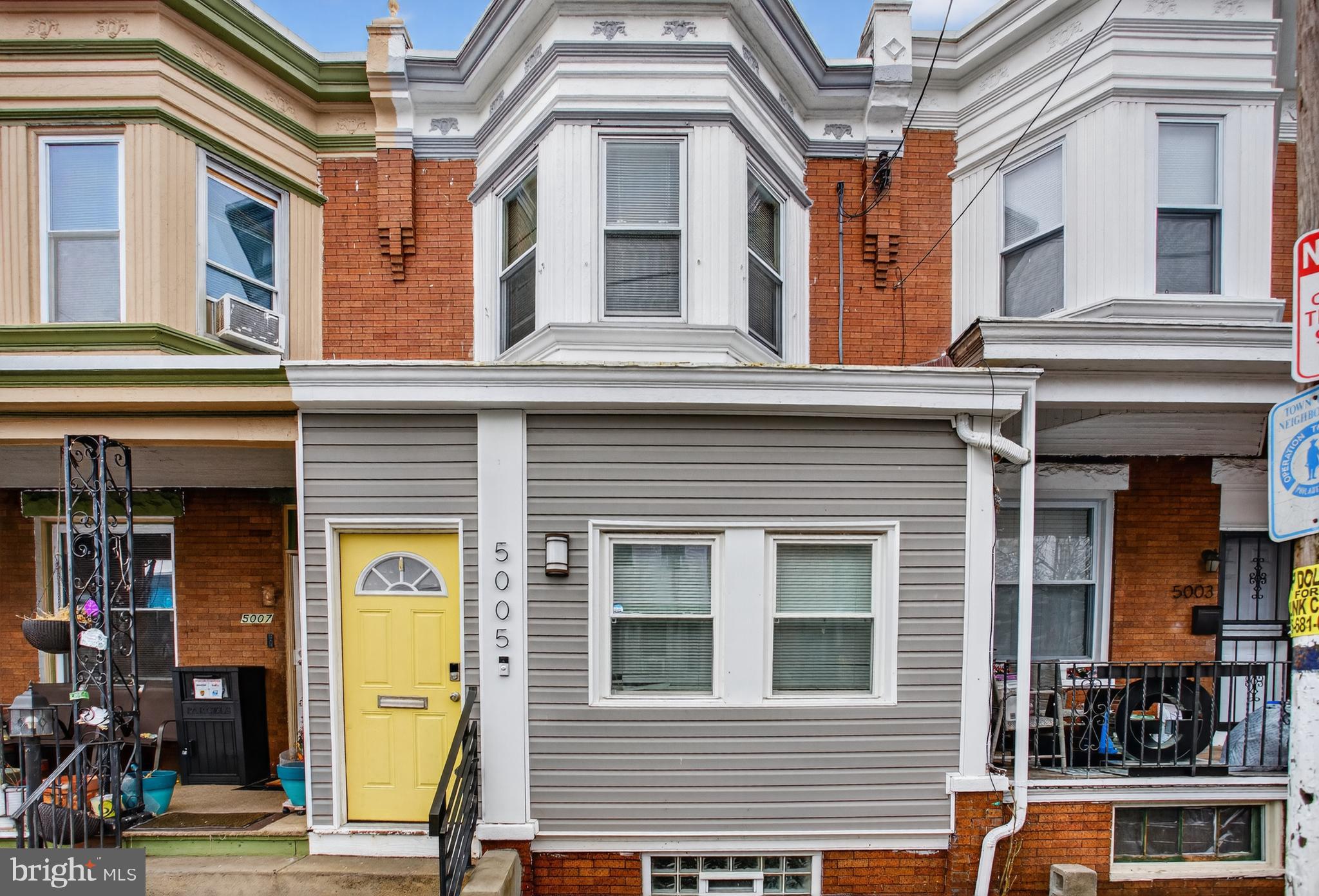 Beautifully renovated 3-bedroom, 2-bath home in Northeast Philadelphia. Enter through the cheerful yellow door into a bright mudroom with hardwood floors. The freshly painted living room with new flooring flows seamlessly into the brand-new kitchen featuring modern cabinetry, stainless steel appliances, and a large island perfect for entertaining. A newly added half bath completes the main level.

Upstairs offers three bright bedrooms with new floors, fresh paint, and ceiling fans, along with a fully renovated full bath. The primary bedroom showcases a charming bay window filled with natural light.

The fully finished basement provides flexible space for a family room, office, gym, or studio. Move-in ready and thoughtfully updated throughout.