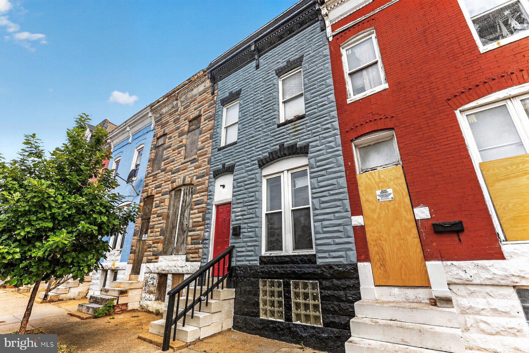 Adorable 3BR/1.5BA Townhome located on a tree-lined street in Mondawmin.  This home offers abundant natural light, high ceilings, eary care flooring, and an open main floor plan.  The main floor offers a spacious living room open to the dining area, laundry, a half bath, and the kitchen.  The kitchen offers ample cabinets, counter space, a tiled backsplash, stainless steel appliances, and a stainless sink under a window.  The second floor hosts two sizable secondary bedrooms, a larger primary bedroom, and a full bathroom.  The lower level is unfinished, semi-framed out, offering you the opportunity to create additional living space based on your family's needs.  Step outside from the kitchen to a fenced yard that needs some TLC to create a backyard oasis.  This home is ideal for any new homeowner and is located close to shopping, restaurants, and commuter routes.