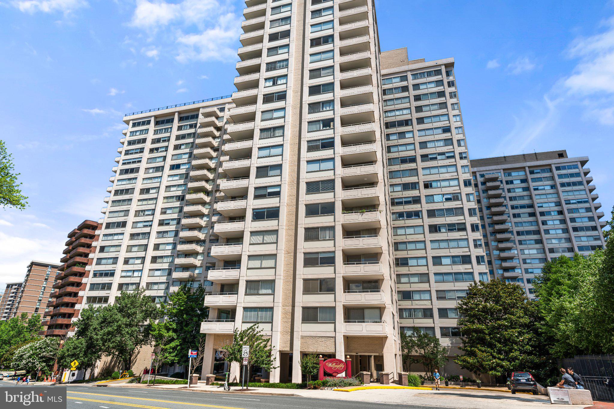 **ALL Utilities included in Condo Fee** Welcome to the Willoughby's Seventh Floor.  Beautiful and spacious  1,556 square feet,  filled with natural light  of open space in the heart  of Chevy Chase. One of a kind condo, with direct access from the 7th floor to guest parking, the North Tower and Friendship Blvd, without stairs or elevators. Across the street from Whole Foods and one block from the Red Line Metro and the high-end dining and shopping of Friendship Heights. For added convenience, there is even an on-site bodega for essentials and wine.
Enjoy a 24/7 concierge, fitness center, library, and a stunning rooftop pool and sundeck with panoramic views.
This property includes garage parking (Space G1-P52) with a valuable feature: the parking space is separately deeded so it holds independent resale or rental value.