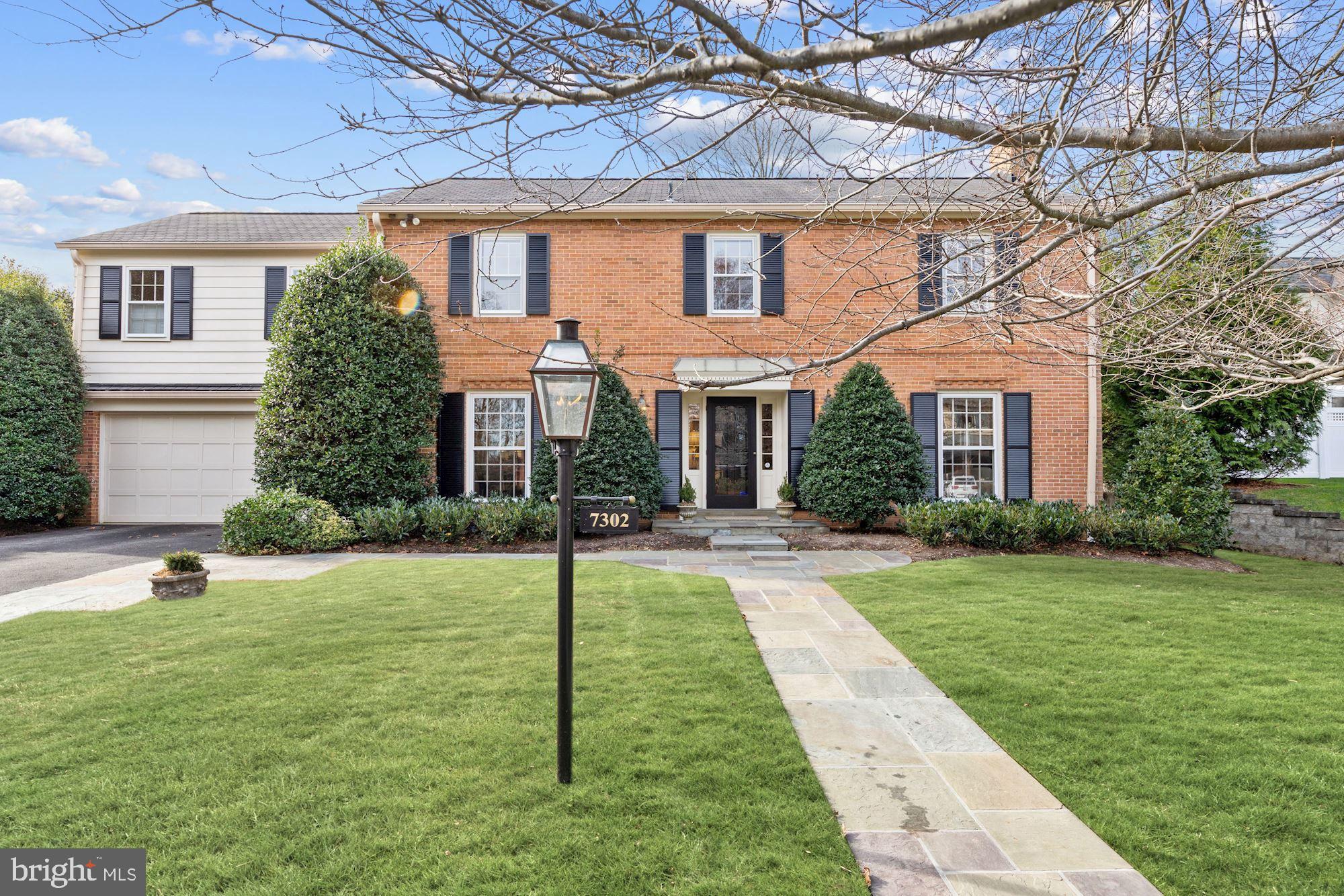 NEW LISTING!  Vacant and ready for the next owner!  Please observe COVID-19 safety protocols - masks are mandatory to show this property and should be worn at all times inside the property.  Stately, center hall colonial offering 5 bedrooms and 3 baths on the second level. The sunny first level includes a welcoming foyer, large formal Living Room and separate Dining Room, Den/Home Office, eat-in Kitchen and expansive, Family Room addition with gas fireplace and brick hearth.  Flat .24-acre lot, with  private flagstone patio, flagstone front walkway and two-car garage.  The home is  designed with an ideal floor plan for formal entertaining or convenient family living.  Located between Bradley Boulevard and Wilson Lane, the South Bradley Hills neighborhood is conveniently located near Downtown Bethesda  -  just a short drive away or walk on the neighborhood walking path, connecting through Edgemoor.  Within one mile from the vibrant shops and restaurants of Bethesda, the red line Metro and the Capital Crescent Trail.