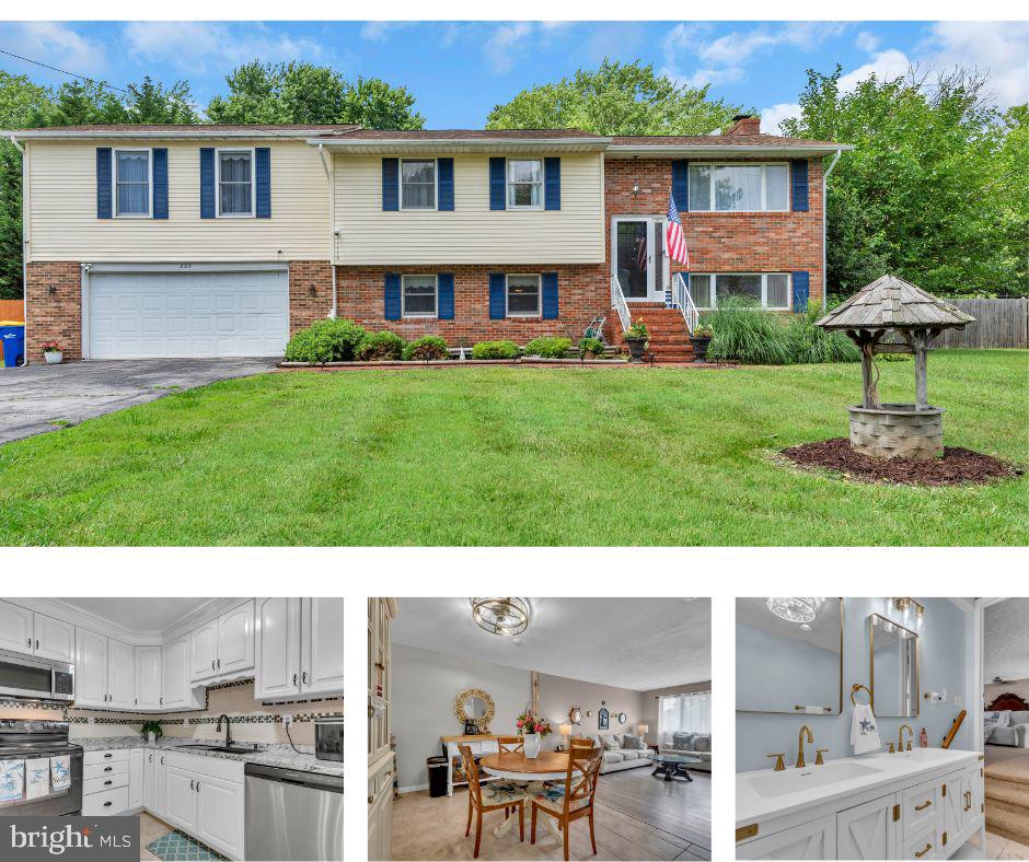Welcome to 205 Anchor Lane, a spacious and versatile home in the desirable Castle Marina community of Chester! Situated on a generous half-acre lot with no HOA, this oversized split foyer offers the flexibility, space, and location that today's buyers are looking for.

With 5 bedrooms and 3 full bathrooms, this home provides room for everyone. The lower level offers excellent potential for multigenerational living, guest accommodations, or a future in-law suite. Fresh carpet, luxury vinyl plank flooring, and updated bathrooms create a move-in ready feel while still leaving opportunities to add your own personal touches and build equity.

The functional floor plan offers multiple living spaces, a two-car garage, and abundant storage throughout. Outside, the expansive yard provides plenty of room for entertaining, gardening, pets, or simply enjoying the outdoors.

Ideally located within walking distance to local dining, Castle Marina, and the Cross Island Trail, you'll love the convenience of enjoying the Kent Island lifestyle right from your doorstep. Public sewer service and well water add to the property's appeal.

Whether you're searching for extra space, a home that can accommodate extended family, or simply a great value in a sought-after location, 205 Anchor Lane delivers endless possibilities.
