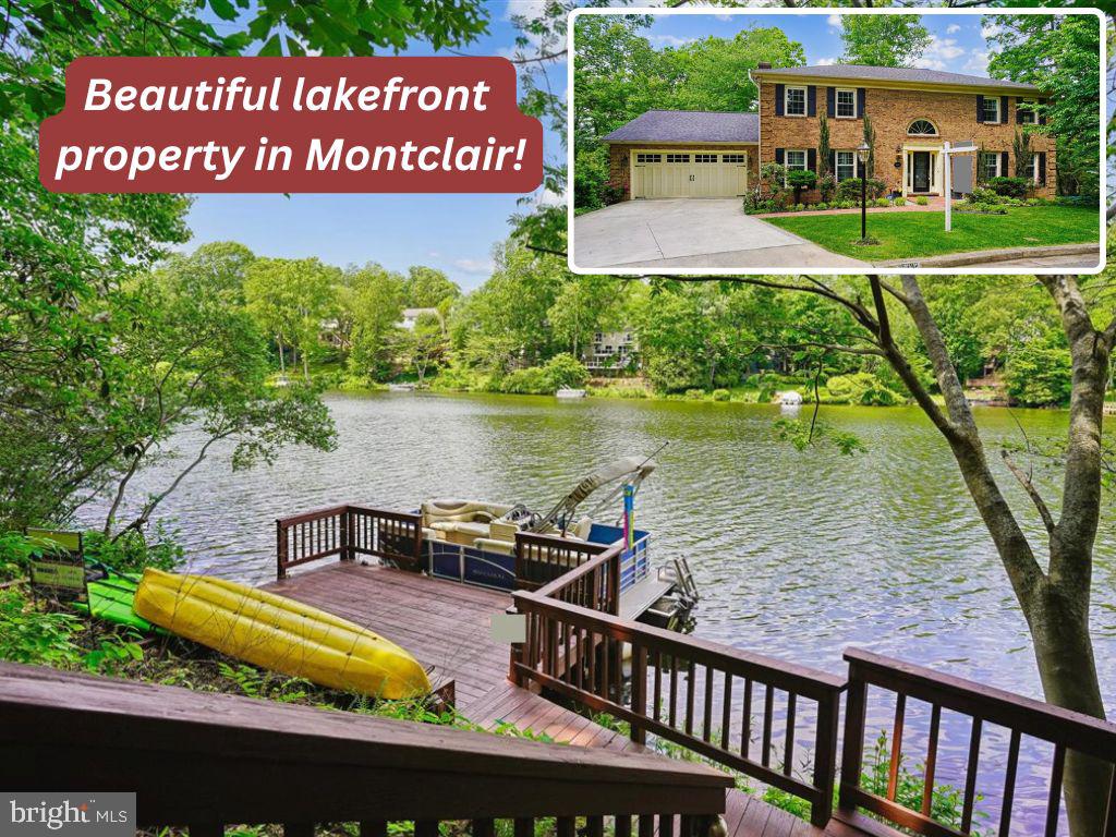Extraordinary waterfront residence on Lake Montclair offers a rare opportunity to own one of the community’s most breathtaking lakefront settings. Set on an estate-sized lot with an impressive 215 feet of private shoreline, a private dock, and panoramic views of Lake Montclair from nearly every angle, this home feels like a private retreat—yet remains close to everything Northern Virginia has to offer. As you wind through the tree-lined streets toward 15792 Devonald Place, you’ll instantly feel transported to somewhere special. This residence features a newer roof, leaf guard gutters, DUAL ZONE HVAC systems (2019) and replaced water heater. and a bonus floored lower level boat room that could double as a second garage/home gym or studio space.
Inside, elegance meets warmth across three beautifully finished levels with 4 bedrooms and 3.5 baths. A fully refreshed two-story foyer makes a dramatic first impression with sumptuous tilework, fresh paint, and refined mouldings throughout. To the left, you'll find elegant home office space , while the spacious formal living room flows seamlessly into the formal dining room, where a bay window bump-out frames those unforgettable water views. At the heart of the home is an expanded chef’s kitchen designed to impress, featuring quartz countertops, deep storage drawers, an oversized island with seating for four, and a premium suite of stainless steel appliances including a commercial-sized refrigerator. Just beyond, the inviting family room offers a cozy brick hearth fireplace and wet bar made for effortless entertaining.
Upstairs, the luxurious primary suite is a true sanctuary, complete with its own fireplace, a massive spa-inspired bath with a new soaking tub, refreshed walk-in shower, dual sink vanity, and a spacious walk-in closet. Two additional oversized bedrooms share a well appointed hall bath with solar tube for natural light. The walkout lower level offers incredible flexibility with a private guest suite featuring its own entrance, full bath, and serene lake views—ideal for guests, multigenerational living, or an au pair setup. A spacious rec room creates the perfect setting for movie nights or play space, while the incredible bonus boat room with concrete floors, drywall, interior access and garage door access opens the door to endless possibilities.
Step outside and the magic continues. The refinished deck overlooks the expansive patio and sweeping backyard leading directly to your private dock—perfect for sunset cruises, paddleboarding, fishing, or simply soaking in the peaceful lakefront lifestyle. WOW!  (Bonus: the pontoon boat is also looking for a new owner!)
Enjoy all the incredible amenities Montclair has to offer including the 109-acre stocked lake with three private  sandy beaches, boat ramp, boat storage, fishing piers, playgrounds/tot lots, ball fields, exercise stations, new dog park, 18-hole golf course with full-service Country Club two pools with optional membership, ...the list goes on! Easy access to I-95 and nearby commuter lots/buses make it easy to commute to DC, the Pentagon, and beyond. Home is currently enrolled in a premium home warranty with the option to transfer to buyer at closing. BONUS, this is a Project My Home Approved Listing. Qualified buyers may be eligible for a fixed interest rate as low as 4.99% through the seller’s preferred lender program. Buyer must qualify and speak directly with lender for full details, program terms, and disclosures. Rate, APR, and program availability subject to borrower qualification and may change without notice.