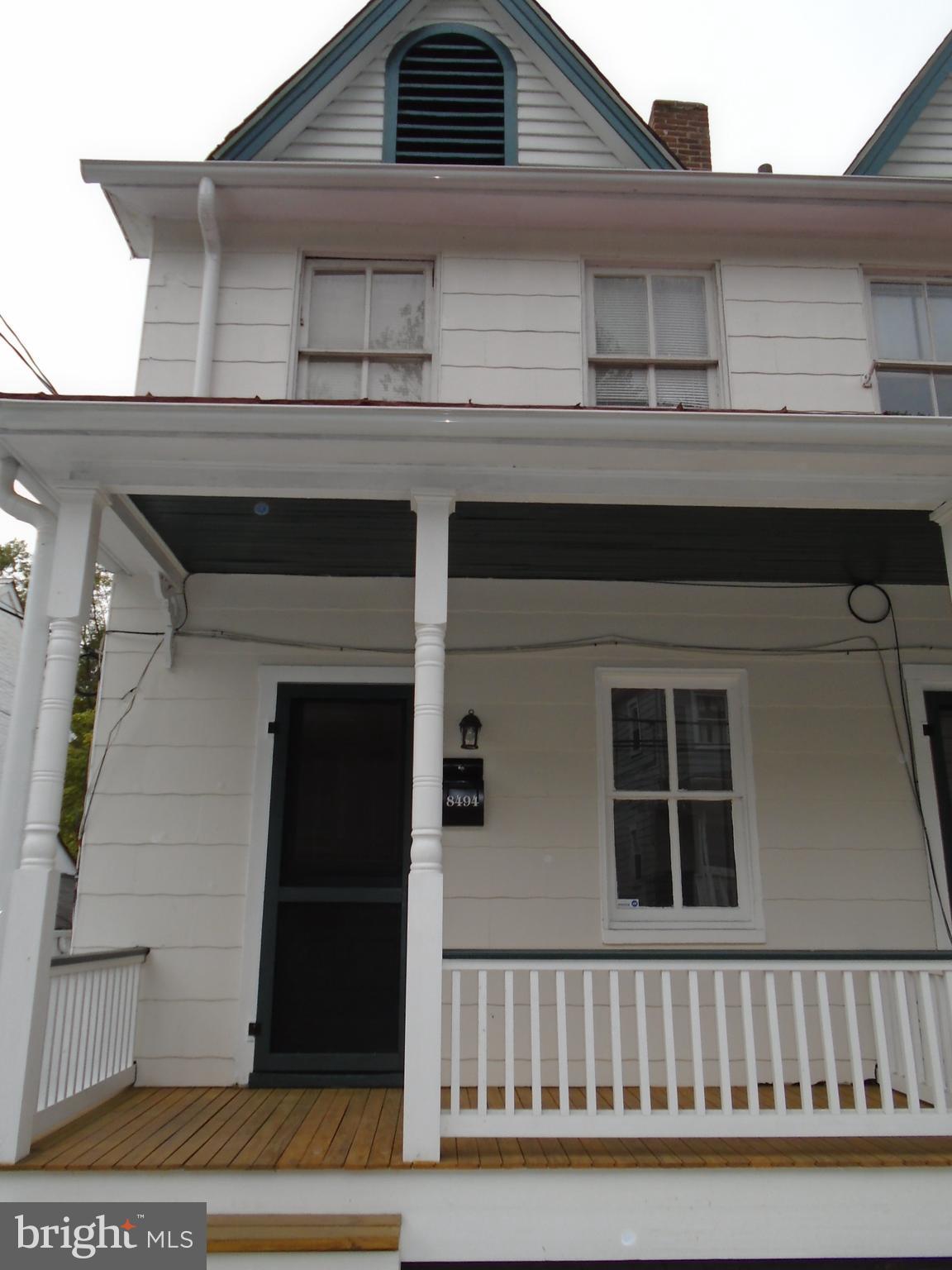 2 bedroom, 2 bath TH in Historic Ellicott City. Warm gas heat, unassigned parking, hardwood floors, porch. No smoking. Pets considered.