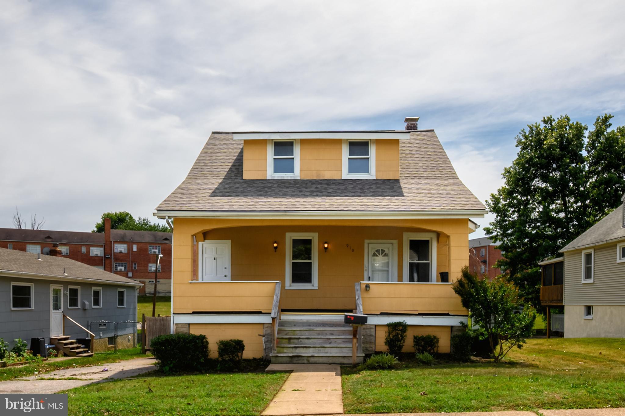 Full of character and possibilities, this 1929 Cape Cod offers a unique layout with separate living areas and updated spaces throughout. A welcoming covered front porch showcases the timeless charm of classic Baltimore homes and provides separate entrances to each living space. The main level features LVP flooring, a spacious living room, separate dining area, and an updated kitchen with white cabinetry and stainless-steel appliances. The main level bedroom offers a convenient shower and vanity area, along with a separate half bathroom. The finished lower level expands the living space with a large flexible area that can be used as a family room, additional bedroom space, or recreation area, complete with a full bathroom. The upper level offers its own private entrance and includes a living room, bedroom, full bathroom, and charming eat-in kitchen. Updated throughout while maintaining the character and charm of its 1929 roots, this home offers incredible versatility for multi-generational living, guests, and a great investment possibility.