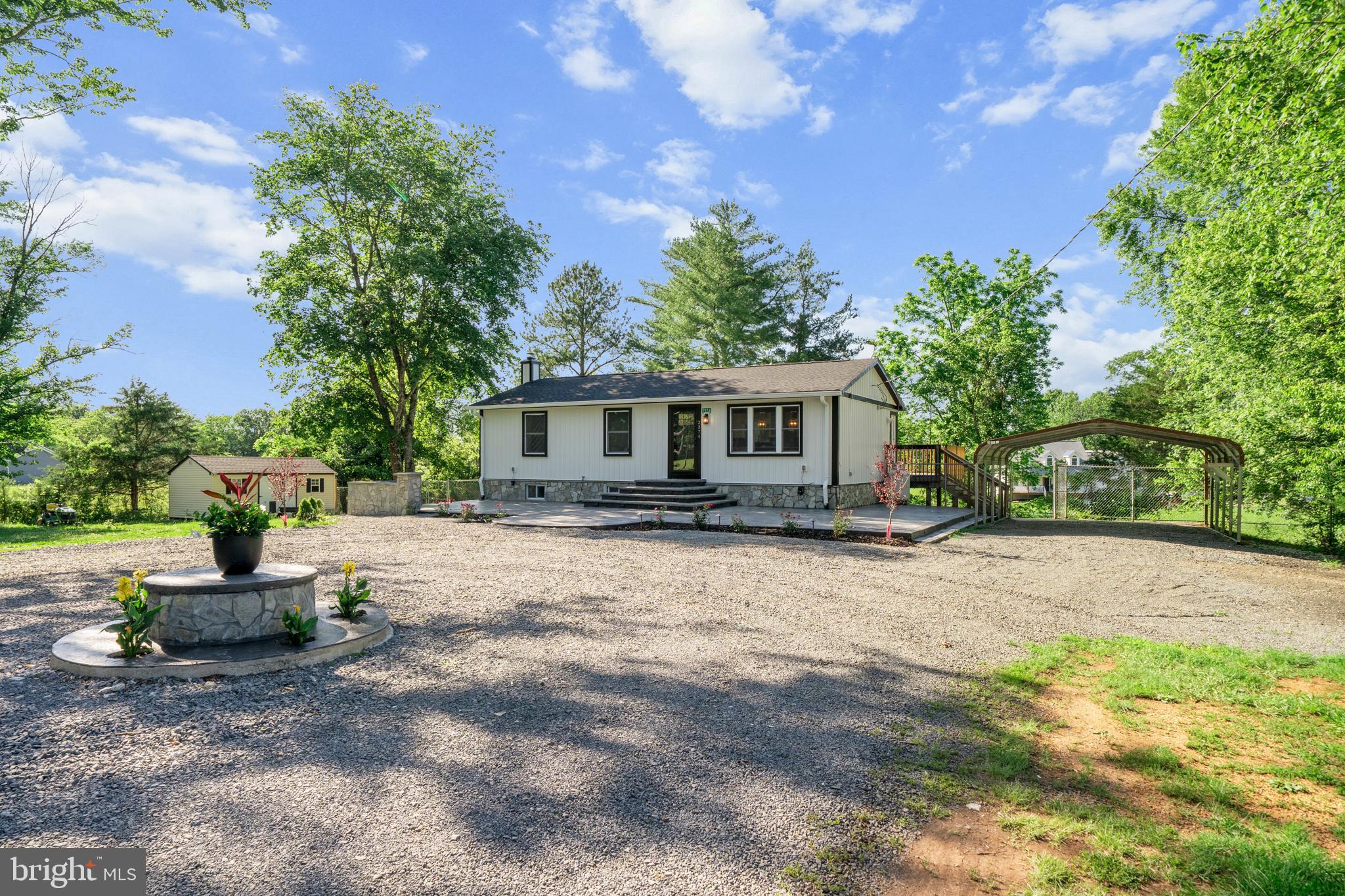 Welcome to this beautifully renovated home where modern upgrades meet peaceful living.   Nearly on an acre of land, this property has been completely remodeled from top to bottom, offering the perfect blend of style, comfort, and functionality.  Recent improvements include a new roof in 2026, new siding, new gutters, new paint, new front patio with lighting, and updated deck. As you enter you will find the elegant oversized polished porcelain tile flooring with a luxurious designer marble look, recessed lighting throughout, and an open, inviting layout. The stunning kitchen features quartz countertops, stainless steel appliances, and modern finished that make everyday living and entertaining a pleasure. The finished basement offers incredible flexibility with a rec room, a bedroom and full bath and two additional rooms ideal for home office, gym, hobby room or gust space. With all the extensive renovations, premium, finishes, and spacious lot, this move-in-ready home is a rare opportunity in the heart of Catlett.  Professional pictures coming soon.