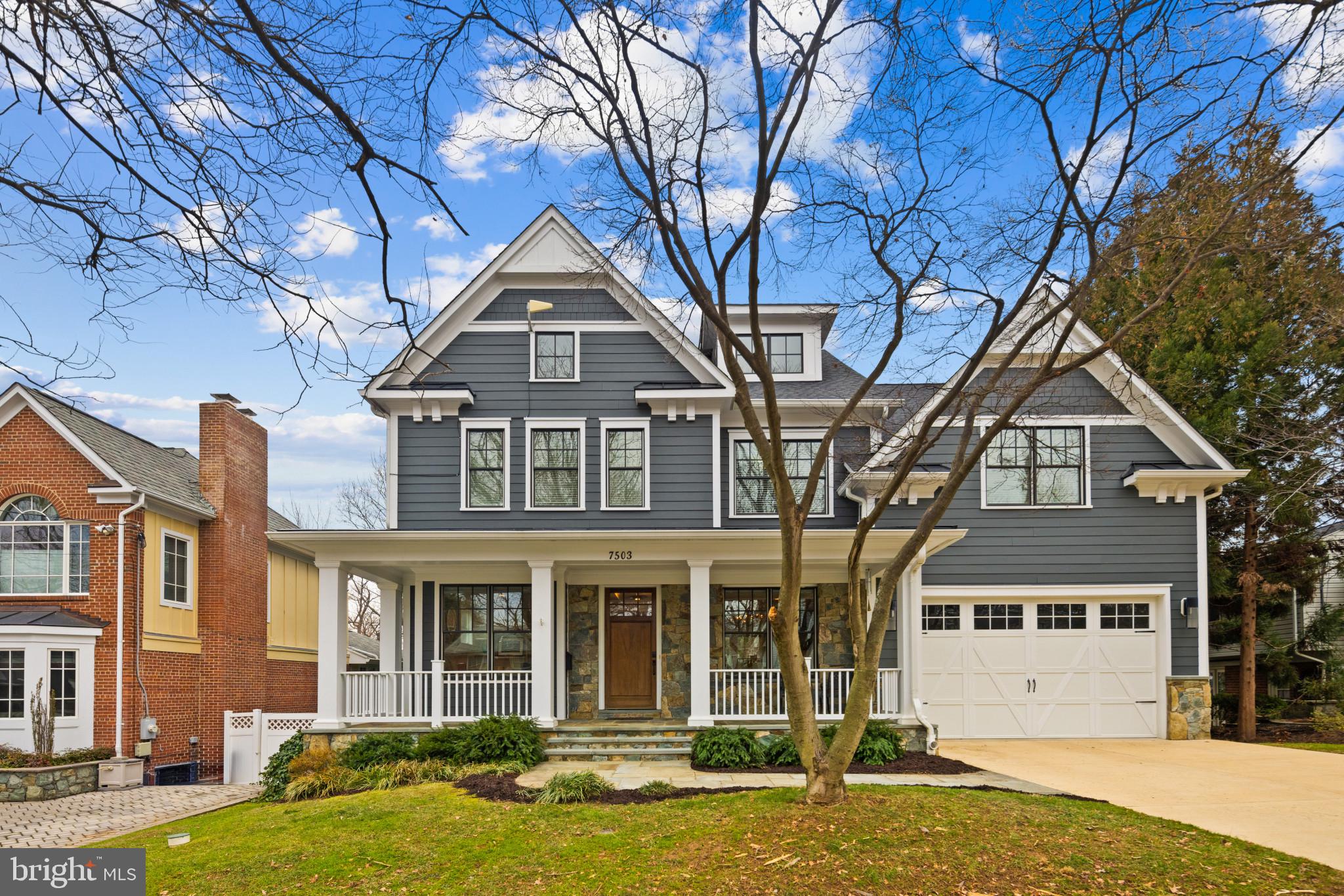 *** All offers are due on Tuesday, February 11th at 4:00pm***.     Welcome to this stunning nearly 6,000 sq. ft. residence, offering an ideal blend of luxury, space, and functionality.  Soaring 9+ ft. tray ceilings, and oversized windows, create a bright and inviting atmosphere throughout. 
The main level features an open and airy layout, where the living room with the gas fireplace serves as the heart of the home, seamlessly flowing into the eat-in kitchen, dining area, and cozy sitting room right off the main entrance to the home.
 The private office provides a quiet space when needed.
The kitchen opens directly to an outdoor deck, perfect for outdoor dining and entertaining.
The two-car garage leads into a mudroom off the kitchen with built-in storage. There are custom built-ins throughout the home, including in the sitting room, office, pantry, and butler’s pantry, which also includes wine racks and a wine cooler.
The walk-out basement is a fully functional separate living space, featuring a bedroom, full bath, kitchenette, gym, rec room, and abundant storage. With plenty of natural light and backyard access, this level is ideal for multi-generational living or additional entertainment space.
The upper level is designed for comfort and connection, featuring a bonus living area perfect for reading or gathering. Two spacious bedrooms share a Jack-and-Jill bath, while another bedroom includes its own en-suite. 
The primary suite is its own retreat, complete with his-and-hers walk-in closets and a spa-like bath featuring a large jet tub, dual vanities, and a spacious walk-in shower.
The walk-up attic serves as its own private suite, offering a bedroom, full bath, and an additional open living space—perfect for relaxing board games, or movie nights.
This exceptional home delivers spacious, light-filled interiors, high-end finishes, and incredible flexibility. 
Walking distance to Walt Whitman High School and Pyle Middle school, easy access to River Rd, 495, downtown Bethesda and DC.
A true gem, ready to welcome its next owner!