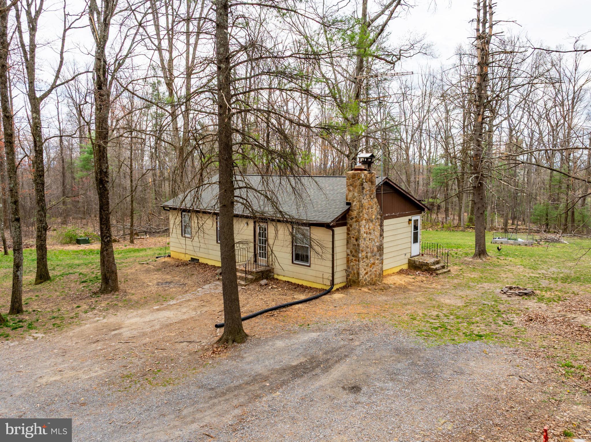 This 3 bedroom, 1 bath home is the perfect opportunity for an investor or someone wanting to add their own personal touches on a home. Some major structure components and features have already been updated/improved. These key updates include a recently reinforced foundation in 2024  (engineer certificate available), new lines in the septic system on top of being pumped in November, approximately 4 years ago a Heat Pump providing Central AC and Heat was installed  as well as the Water Lines leading from the Well into the home were replaced, and the Roof is approximately 1 1/2 years old with 30 year shingles.

The living room features hardwood floors with a stone mantelpiece and a wood stove. The bedroom carpets have been refreshed about 2 years ago. The unfinished walkout basement provides endless opportunities for storage, canning, or finish it and increase the living sq footage! 

Situated on a peaceful lot, surrounded by nature you have the privacy of not seeing the main road, while only having a minute drive down for convenient access. 

Whether you are looking to move - and want a home to personalize and update to your taste, or invest and renovate. This home is priced so that you can do just that and make it part of your next chapter.
