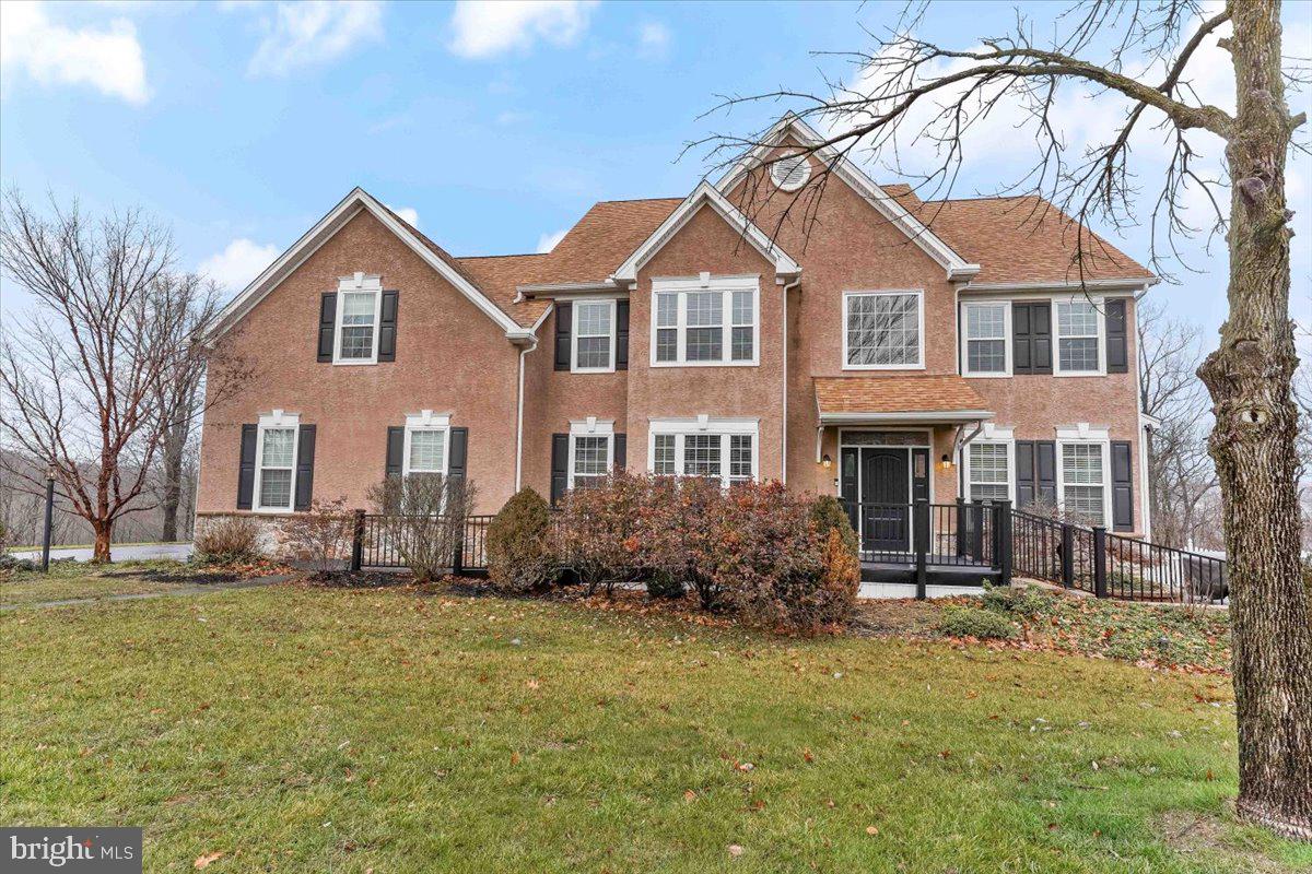 Welcome to this stunning single-family home at 220 E Peters Ln, Aston, PA. This 4738 square foot home offers 5 bedrooms, 4.5 bathrooms, showcasing exquisite architectural elements such as columns, crown moldings and high ceilings.
As you step inside, you'll be captivated by the elegance of the main center foyer with formal living room to right and formal dining room to left. Hardwood floors and recessed lighting throughout. The kitchen is a chef's dream, featuring a cooktop, dishwasher, double oven, gas stove, granite kitchen counter, island with seating but also practical with a desk area for doing the household accounting, mail storage, homework accomplishing and a spacious eat-in area/breakfast room with sliders leading to deck overlooking wooded and private back yard. Relax by the fireplace in the enormous living area right off the kitchen.  The first floor is completed with a bedroom and full bathroom, perfect for a guest or family who wants one floor living as well as main floor laundry with 2 car garage access!
Retreat upstairs to the primary ensuite with it's own office, sitting room, large bedroom with FOUR walk in closets and a large primary neutral bathroom. 3 additional bedrooms complete second floor with one of the bedrooms having its own bathroom with handicap accessible tub/shower. Perfect for an in-law, parent, or anyone!
Lower level has full finished walkout basement with powder room, LVP flooring, an additional room that can be used an another office/bedroom/gym. Two separate areas for loads of storage. Parking is a breeze with a 2 car attached garage, private parking, and street parking available. Brand new water heater (1/2024), minutes from major highways, shopping, universities, Delaware and Philadelphia as well as a new planned walking trail in Aston!