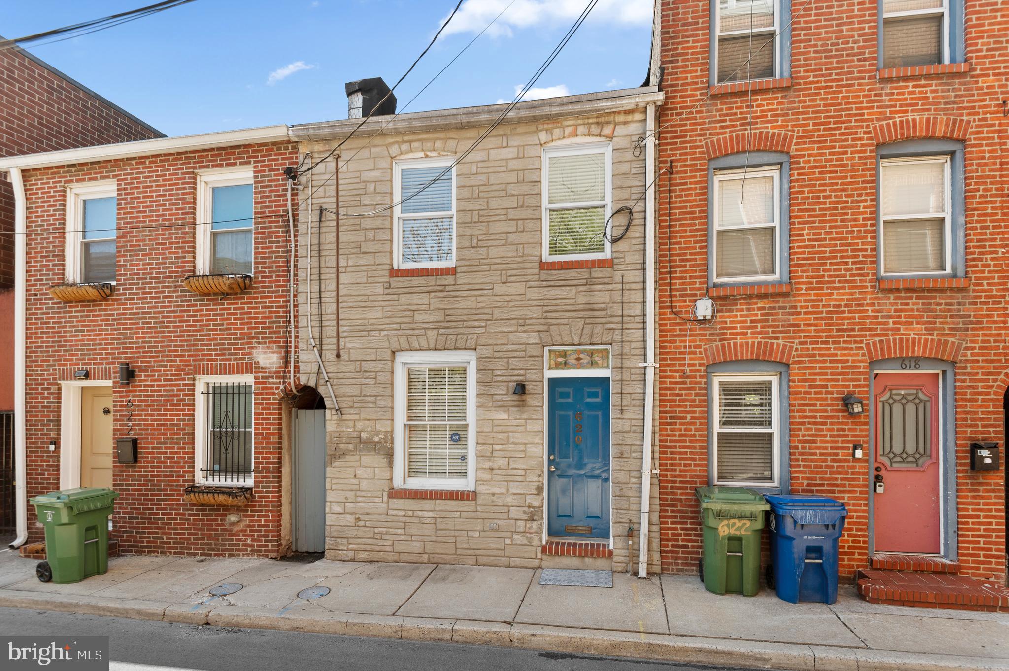 Wonderful opportunity to own a freshly painted home with a beautifully updated bathroom in the heart of Fells Point. This move‑in‑ready home is just steps from acclaimed restaurants, local shops, and the waterfront, all within one of Baltimore’s most vibrant neighborhoods. A perfect blend of modern convenience and classic charm, this property is truly a standout.

The kitchen offers ample counter space for the cooking enthusiast and is equipped with a new built‑in microwave, a newer refrigerator, and a range. A side‑by‑side washer and dryer are conveniently located on the second floor, adjacent to two bedrooms with closets. The straight staircase allows for easy moving, while the adjacent alleyway provides added convenience for access and storage. With an unbeatable location and lifestyle at your doorstep, this home offers the best of city living.