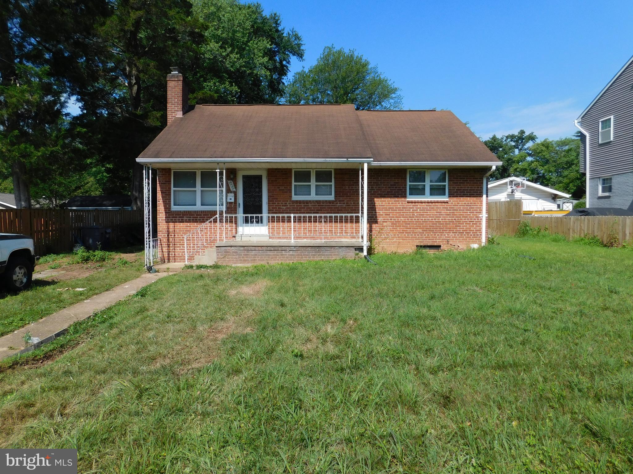 Calling all investors, builders, and visionaries! Incredible opportunity in sought-after Broyhill Park to add value and make it your own. This all brick 3-bedroom, 1-bath single-family home sits on a beautiful, level rectangular .23-acre lot and is ready for your renovation ideas. All bedrooms and the full bath are conveniently located on the main level. The basement is one large open space with partial finishes, offering excellent potential for additional living area, a rec room, or whatever your vision calls for. Major systems are already done for you: HVAC and hot water heater are brand new (2025), the roof was replaced after 2010, and there's a new toilet and a working refrigerator. Outside you'll find a generator and a handy storage shed with electricity. Sold strictly as-is, where-is. Bring your contractor and your imagination and capitalize on the value in one of Falls Church's most established neighborhoods. Properties with this kind of upside and lot don't last long!