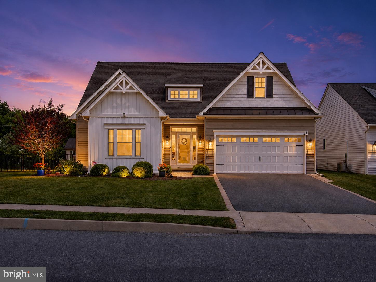 Premier Cedar Knoll Builders - Model home on premium lot in Pine View Estates! Tucked in truly picturesque Oxford
countryside is this stunning, fenced-in 4BRs/3 full bath 2024-built model home. From top-quality
amenities to ample flex space to array of luxury upgrades, this home has built-in extras along with tons
of bells and whistles. Turned paver walkway, edged with mulched beds of thriving shrubs and blooming
flowers, leads up to striking multi-pitched roof, white/beige siding home with millwork accents and
tucked in entryway/transom window. Step inside to clean lines, contemporary style, and open floorplan
where one appreciates 9’ ft. ceilings, neutral cool gray tones, handsome wide plank barnwood style
flooring, circular and cylinder lighting, brushed pewter hardware, and oversized windows allowing
abundance of natural light throughout. Straight ahead is wide hallway that leads back to open, main
living space, while arched hallway nestled off foyer to left leads to quiet tucked-away area. French doors
offer access to BR or front office with dual window, crown molding, and walk-in closet. Just beyond is 2 nd
BR with DD closet, ceiling fan, and dual window as well. Wrap to convenient 1 st -floor full bath of
tub/shower and gray hues, as well as spacious hall closet. Sequestered space! From foyer floorplan
opens up across back of home to reveal seamless blend of living space of magnificent proportions with
gourmet kitchen blending into great room, and together, capitalizing on openness of homes’ design.
Dove gray cabinets with under cabinet lighting and soft-close drawers are paired with white/gray
ribboned quartz countertops, while suite of SS appliances highlight individually tiled backsplash. Unique!
Wide center island/cabinets below provide perfect perch for 2 for snacks and chats. Kitchen breakfast
room is home to circular table that softens room and sits adjacent to triple window with charming built-
in bench below and before glass sliders that lead out to spectacular backyard. Kitchen blends into great
room where beautiful gray build-ins of shelving/cabinets flank gas FP with space for big screen TV
above. Perfect for game days and movie nights! Cleverly situated on wall between kitchen and great
room is gem of this space. First-class built-in bar/coffee station is impressive! Collection of shelves,
cabinets, countertops, and built-in wine refrigerator make this ideal entertaining spot. Off great room is
laundry room with cabinets and W & D along with access to 2-car garage with extra space and exit to
side yard. 1st-floor private primary suite is off main rooms and is sprawling with striking tray ceiling with
underlighting, retreat area and dual window that looks to private backyard and beyond, along with
private bath of dual sink vanity and all-tiled shower. Luxurious! Huge unfinished LL with egress is
footprint of main level and offers countless possibilities. Rec/game room, exercise area etc. Steps from
foyer lead up to 2 nd level of beige carpeted loft where space is large and options are many. Additionally,
there is 4 th BR of continued carpeting, dual window, and sizable walk-in closet with both hall access
through pocket door and BR access. Value additional flex room with window, lighting, and angled ceiling
off this BR. Its generous size lends itself to dressing room, office, exercise area. Bonus space! Backyard is
all-around amazing. Glass sliders from kitchen lead down to open-air substantial paver terrace with hot
tub adjacent, while wrought iron fence edges perimeter and mature aged trees line back of property
and provide beauty and bountiful privacy! Floored shed with stone/siding exterior, windows, dual-door
lawnmower drive-in access, interior lighting, and extra storage shelving is perfect for the avid gardener,
auto guru, and everyone in between. Home is minutes to Walmart, Redners and Rt. 1 corridor, which
offers easy access to north and south of Oxford. Outstanding home in Oxford!