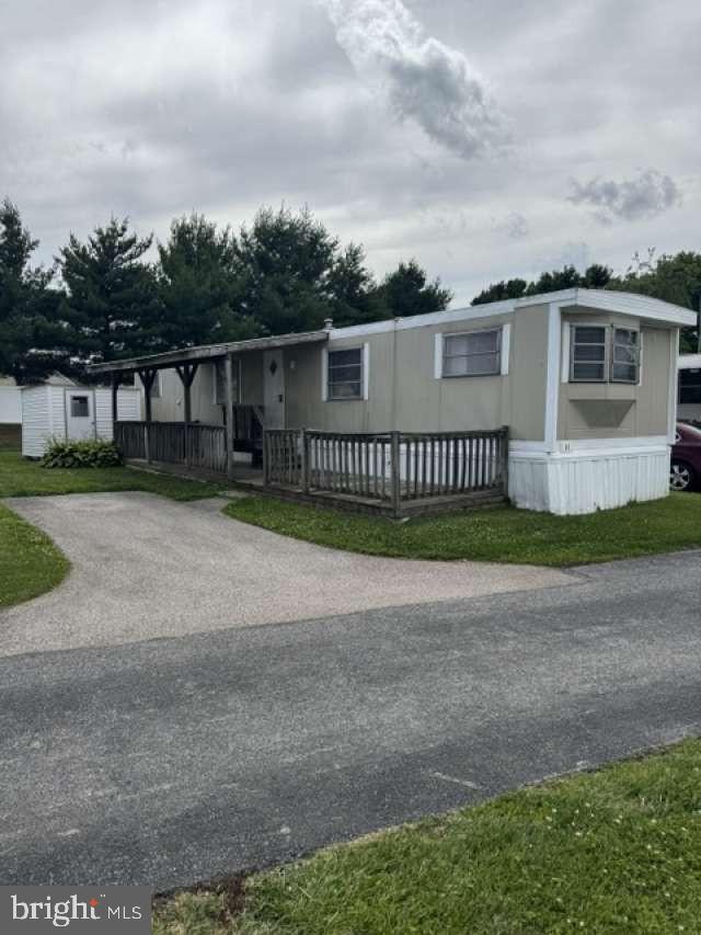 **Brand new flooring, window blinds installed, fresh paint throughout the home, and new kitchen faucet 6/18/26** Welcome to this mobile home for sale in a well maintained park! Available for move in asap to a park approved buyer! It is located in a beautiful, well kept mobile home community. Refrigerator & gas stove, detached storage shed ( 11' x 8' ) , off street parking, and professionally managed. This property is located next to the township park and community center with a walking trail (Fit Trail), playground, sports fields, library, etc. Also conveniently located close to plenty of shopping! Schedule your showing today!! 3720 Davidsburg Rd Lot A-2 Dover, PA 17315 Lot Rent; $695 Deposit: must get screened to become park approved.