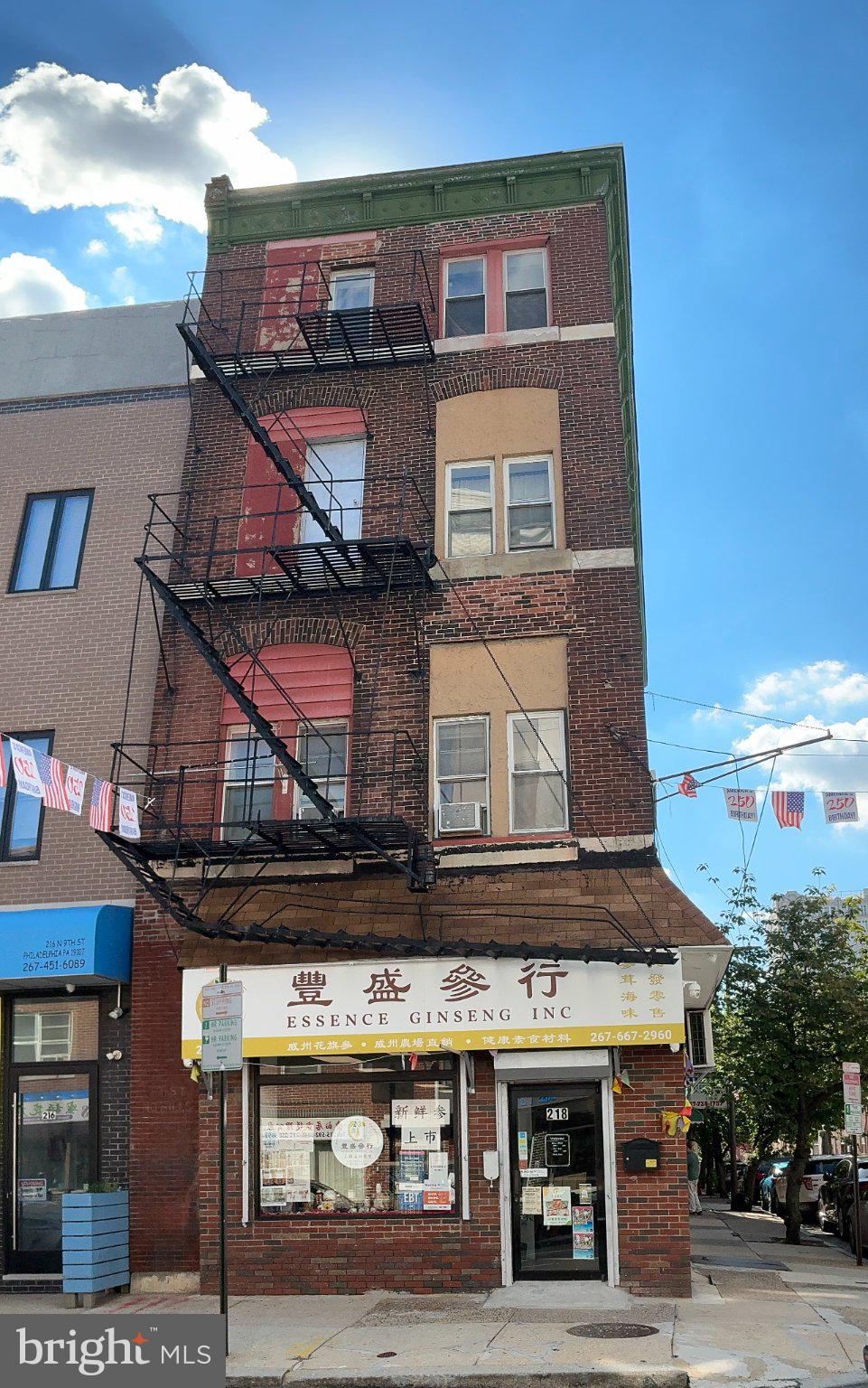Nice corner unit property. 10 units in total. 1 Store front and 9 Apartment units. Fully occupied with stable tenants. Most units are below market rent. Excellent for owner occuped or investors looking for a solid property in Chinatown.