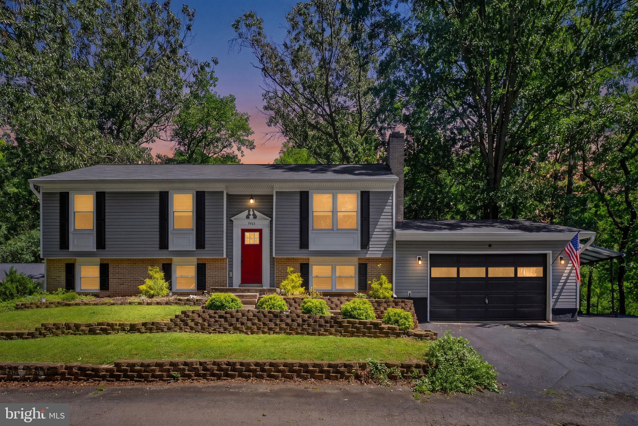 Nestled in the serene Cedar Run Estates on the DC side of Warrenton, this exquisite residence offers a harmonious blend of luxury and comfort, perfect for those seeking a peaceful lifestyle. Recently updated, this home showcases modern elegance while retaining its traditional charm. Step inside to discover a thoughtfully designed interior featuring luxury vinyl plank flooring that flows seamlessly throughout the main living areas. The open floor plan invites you into spacious living and dining areas, ideal for hosting gatherings. The gourmet kitchen is a culinary enthusiast's dream, equipped with upgraded quartz countertops and stainless-steel appliances, making it the heart of the home. The residence boasts four generously sized bedrooms, including a primary suite that offers an en-suite bath. The fully finished basement, complete with garage access and walkout to a covered patio, adds valuable living space, accentuated by a charming wood fireplace, complete with a mantel, creating a cozy ambiance. Newer roofing, windows, siding and doors enhance energy efficiency. Outside, the property sits on a beautiful lot backing to lush trees, providing a tranquil backdrop for outdoor activities. Parking is a breeze with an oversized, climate controlled attached garage and ample driveway space. Additional features include a security system for peace of mind, and inground invisible fencing. With its prime location, luxurious updates, and serene views of the woods, this home offers a perfect blend of indoor and outdoor comfort.