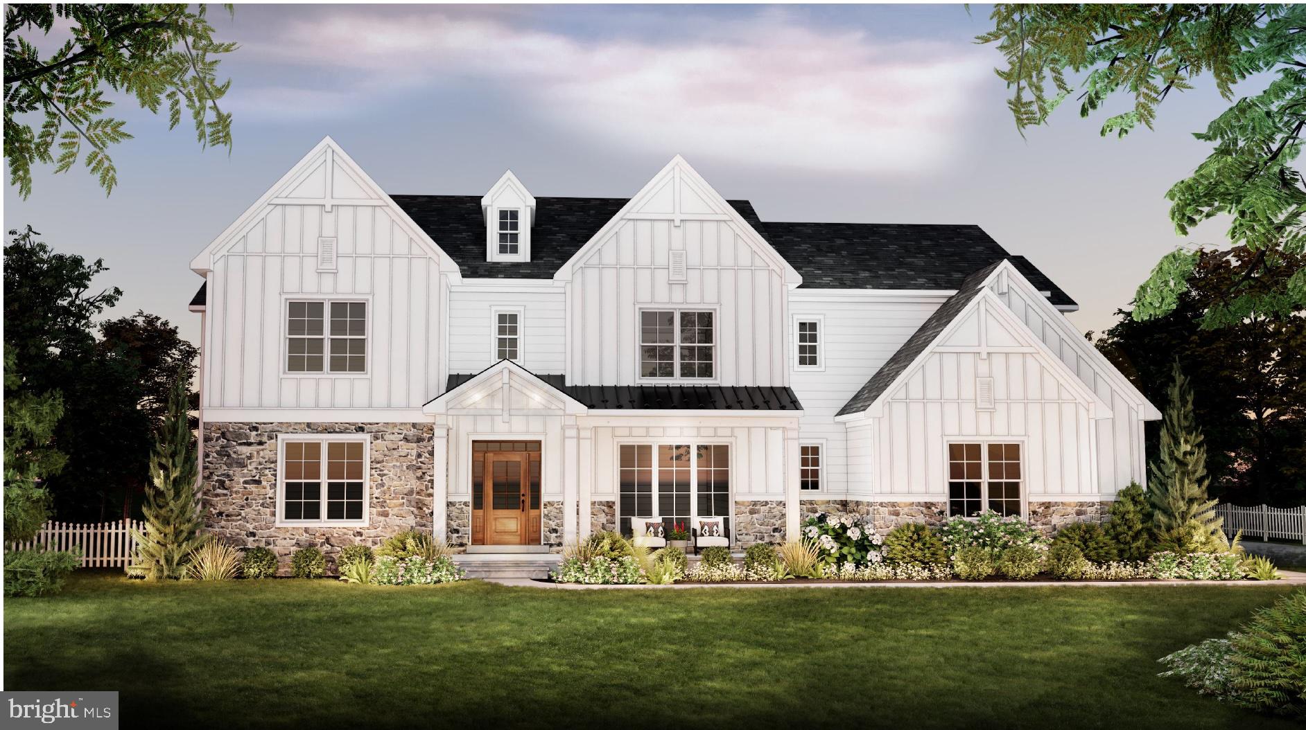 Welcome to your dream home! Nestled on a beautiful 1.7-acre lot in prestigious Lower Gwynedd, this exceptional new construction home by Marc Salamone Homes offers the perfect blend of luxury, space, and craftsmanship. Highlights include a gourmet kitchen featuring a large center island, quartz countertops, and top-of-the-line appliances—ideal for both everyday living and entertaining. The open-concept kitchen and dining area flow seamlessly into an expansive 2 story family room, creating a bright and inviting main living space. The first floor showcases 9-foot ceilings and hardwood flooring throughout, and includes a welcoming foyer, formal dining room, private study perfect for a home office, spacious family room, gourmet kitchen, sunlit breakfast area, mudroom with access to the attached 3-car garage and driveway, and a conveniently located powder room. Upstairs, retreat to the impressive Owner’s Suite featuring a generous walk-in closet and a luxurious en-suite bath complete with a soaking tub, oversized tiled shower, and dual vanities. Three additional spacious bedrooms, two full bathrooms, and a second-floor laundry room complete the upper level. Located in the highly sought-after Wissahickon School District, this home offers the best of modern living in a serene suburban setting. Schedule your showing today!*Interior photos are of a similar home*