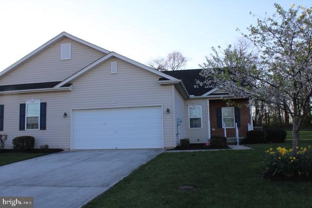 Ranch Duplex in Sought After Scotland Run. Welcome to this well maintained 2-bedroom, 3-bath ranch-style duplex in the desirable Scotland Run community—perfectly located near schools, shopping, and everyday conveniences. Designed for effortless one level living, this home offers comfort, style. 
The kitchen granite countertops.  The spacious primary suite offers a walk-in closet and a private full bath, while a versatile den/office provides additional flexibility for work or relaxation. A two-car attached garage adds convenience and storage. A standout feature of this home is the fully finished lower level, offering exceptional additional living space—ideal for a family room, hobby area, fitness space, or guest accommodations. The Scotland Run HOA provides true low maintenance living with monthly services that include lawn care, snow removal, and trash removal.