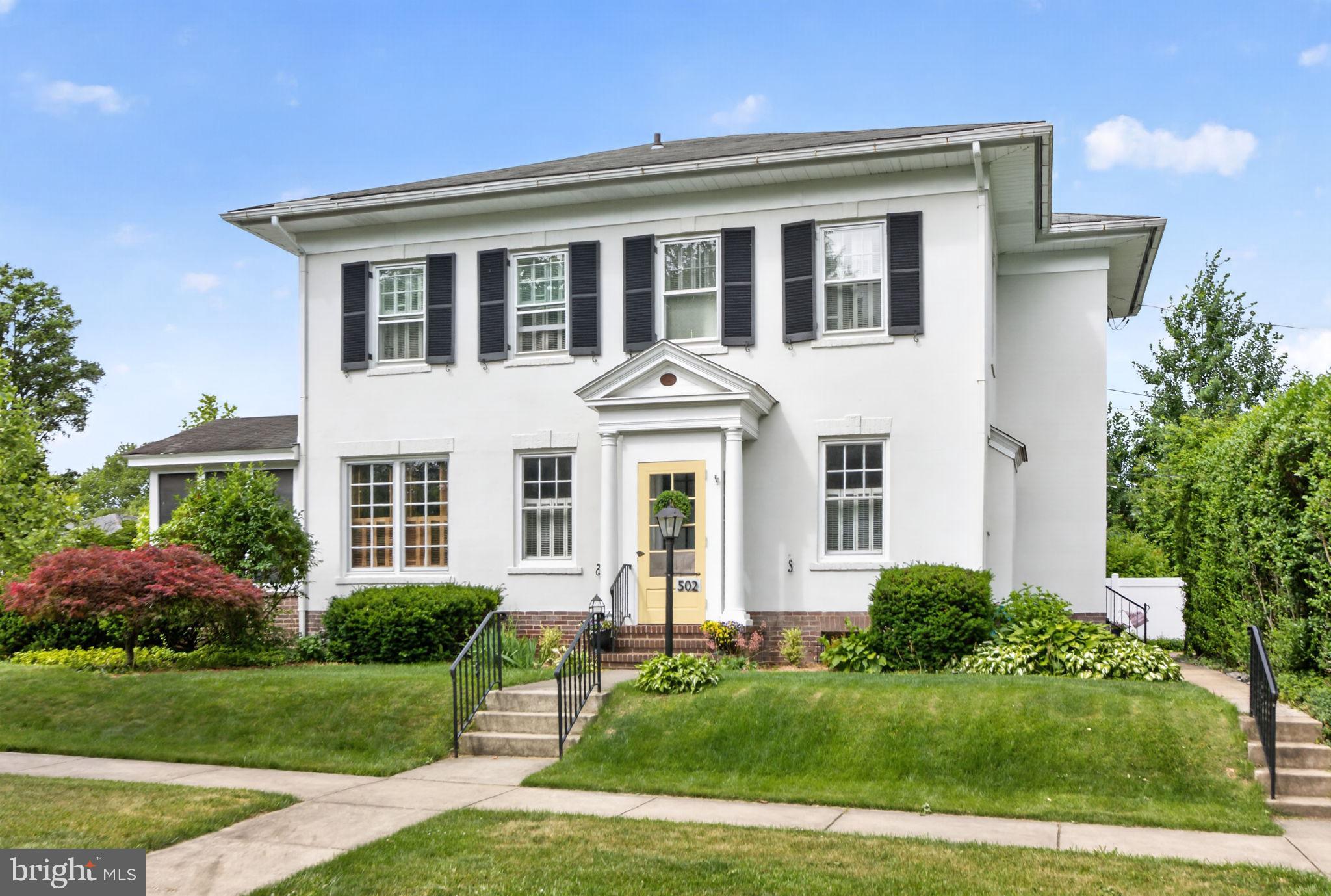 West end College Heights beauty is a Classic! 4 BR-2.5 baths. Gas heat and hot water. Central AC. First and second floors Luxury vinyl flooring. Vestibule entryway. Decorative Fireplace in Living Rm. Spacious Dining room. Great first floor office space. Beautiful brand new eat in kitchen with Maple cabinetry, quartz countertop, recessed lighting, Maytag dishwasher, disposal, farmhouse sink, Cafe brand electric range and built in microwave& Samsung fridge. Convenient Mudroom off Kitchen. Enjoy relaxing in the delightful screened side porch with brick floor and beadboard ceiling or entertain outdoors on the brick patio overlooking the private backyard. 16x19 2 car detached garage. Partially finished basement. Recent improvements include kitchen remodel, primary bath remodel, electrical panel update, plumbing improvements, basement remodel and expanded back walkway. Refrigerator, washer, dryer, primary bath free standing cabinet remain. Showings start at Open House Saturday June 27th 10 AM-Noon