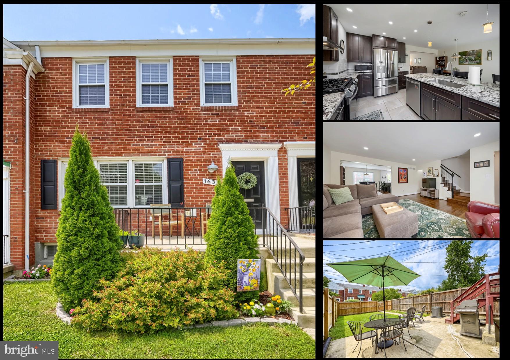 OPEN HOUSE SUNDAY 7/26/2026 from 1 - 3 PM  -  Spectacular townhome for sale in the desirable Towson community of Loch Raven Village.  Very private location. Cottage Lane is one of the most sought after streets, in this community (no homes across the street, plenty of parking).  Super-upgraded kitchen featuring granite countertops, stainless steel appliances, 42" high-end cabinets with soft-close drawers, breakfast bar countertop seating for at least 3 people.  Gleaming and recently refinished hardwood floors throughout the main & upper level, recessed ceiling lights.  Fully finished basement family room with adjacent 2nd full bathroom, laundry room, office nook and storage room.  Both full bathrooms have been very nicely updated.  Fully fenced-in back yard, level and gated, with a large concrete patio for outside entertaining.  2021 roof, 2021 HVAC, 2021 water heater, 2021 kitchen appliances.