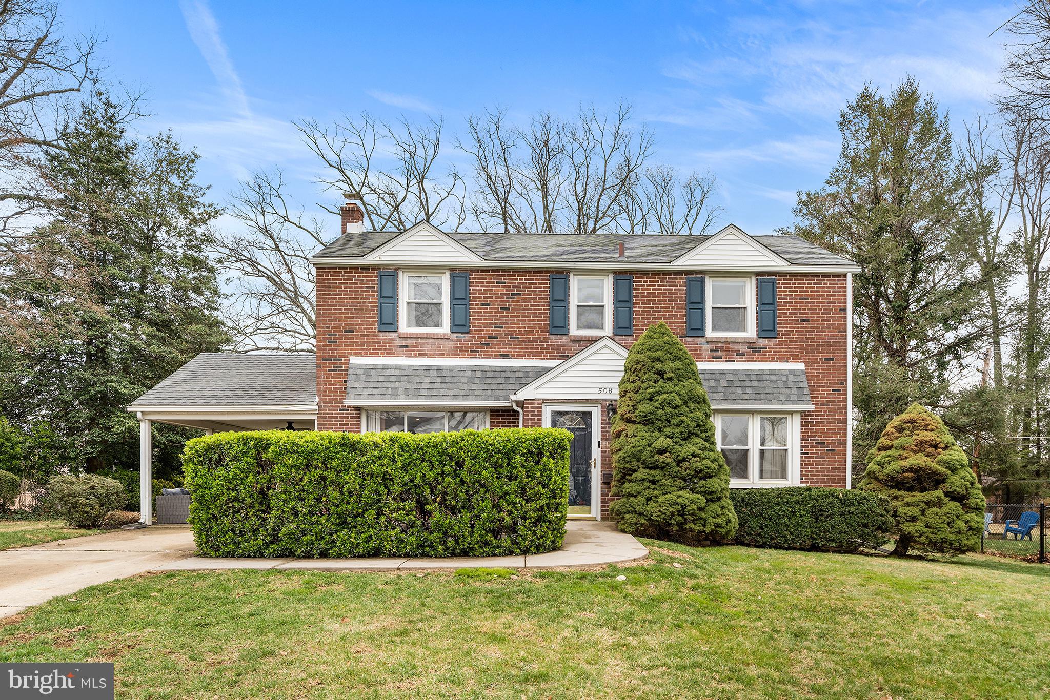 Welcome to this charming 3-bedroom, 1.5-bath home nestled in the heart of highly desirable Havertown, where comfort meets convenience. From the moment you step into the inviting foyer, you’re greeted by stunning hardwood flooring that flows throughout the home. To the left, a spacious living room features beautiful built-in cabinetry and bookshelves, complemented by a large picture window that fills the space with natural light. The formal dining room showcases a striking accent wall and seamlessly connects to the kitchen through a thoughtfully designed open-concept layout. The kitchen is both stylish and functional, offering newer stainless steel appliances, granite countertops, a breakfast bar, and abundant natural light. A convenient first-floor powder room adds to the home’s practicality. Upstairs, you’ll find a generously sized primary bedroom with ample closet space, along with two additional bedrooms and a full hall bath, all accented by gleaming hardwood floors. The basement provides a laundry area, plenty of storage, and excellent potential to be finished into additional living space. Outside, enjoy the versatility of a covered carport that doubles as a cozy patio, perfect for relaxing or entertaining. The large backyard is a true retreat, complete with a beautiful stone fire pit ideal for summer evenings and a spacious shed for extra storage. Perfectly located near Havertown’s parks, shopping, and dining, and just minutes from the Blue Route, this home offers both charm and convenience in an unbeatable location.