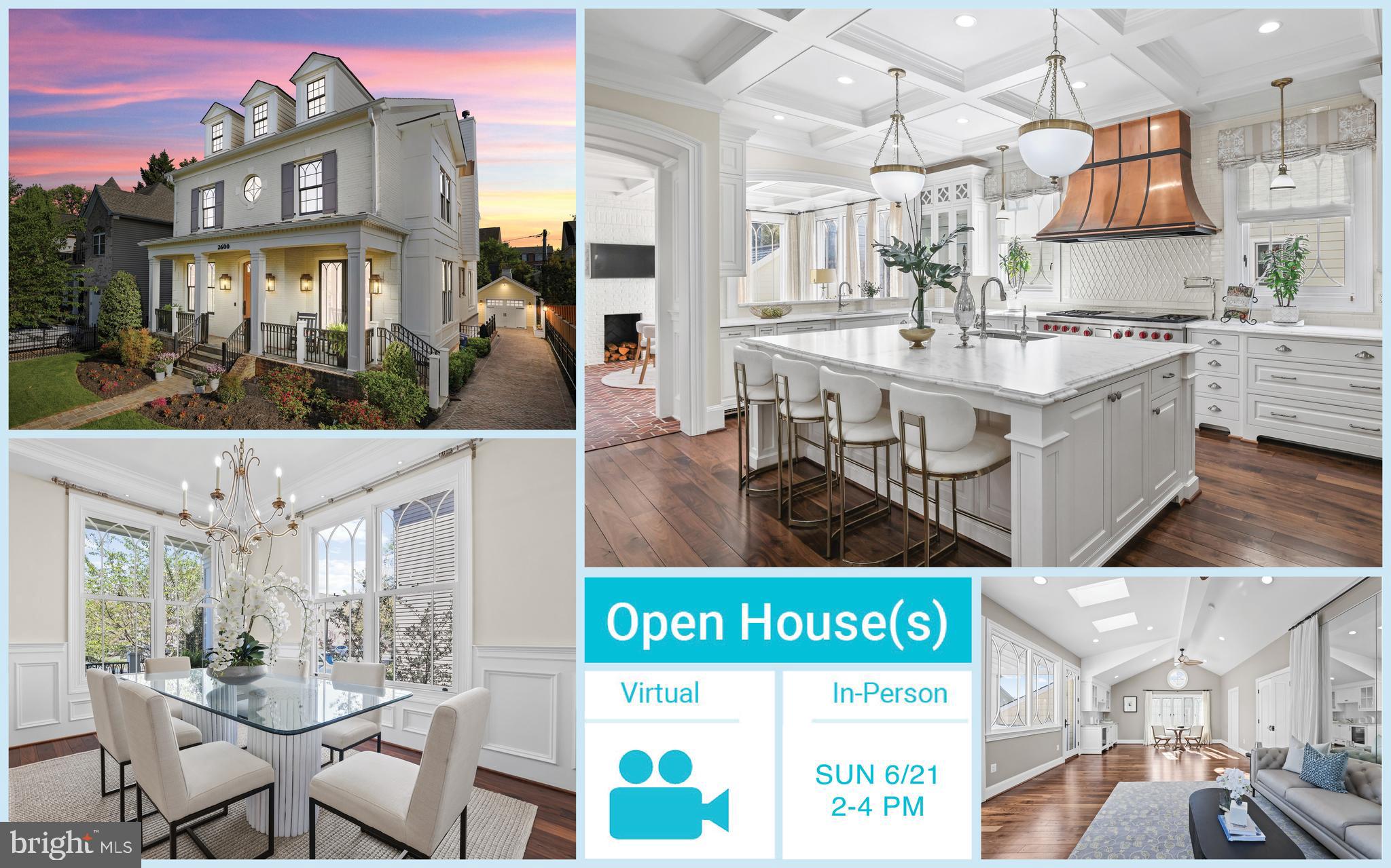 OPEN SUN 6/21 2-4 PM! Exquisitely crafted custom 4-level luxury residence by BCH Homes in the heart of Clarendon! Perfectly designed for the discerning buyer who appreciates the fine craftmanship and a vibrant, walkable lifestyle, this exceptional home is just blocks to the Metro, grocery stores, upscale shopping, and the area’s finest dining.
This 5-bedroom, 5.5-bath residence showcases uncompromising quality, thoughtful design, and luxurious finishes throughout including solid Walnut Hardwood floors by Olde Savannah Floors, the handcrafted custom millwork and cabinetry by Graber Cabinetry, designer lighting fixtures and elegant coffered ceilings. Expansive custom windows by Norwood, accented with distinctive mullion designs, fill the home with natural light. Each bathroom is beautifully appointed with House of Rohl fixtures, hand-laid marble mosaic flooring & custom tile designs.
The gourmet kitchen is a true showstopper, featuring marble countertops, a 60” Wolf 6-burner range with dual ovens & grill top, Wolf steam oven, Sub-Zero Pro Series refrigerator, Bosch dishwashers, and a custom 60” solid copper range hood by Ventahood as well as in-wall auto-fill coffee maker, Scotsman ice maker, and InstaHot dispenser.
At the rear of the home, a stunning conservatory offers a tranquil yet sophisticated setting with a wood-burning fireplace, floor-to-ceiling windows, and distinctive herringbone-pattern brick flooring complete with a Perlick refrigerator with beer/wine tap system, and a wet bar with hammered bronze sink and marble surround, with direct access to the deck.
The open family room off the kitchen features a gas fireplace, built-in storage, and large windows that fill the space with natural light. An elegant dining room with a statement chandelier and tray ceiling enhances the home’s charm, while a private office or library with custom built-ins provides a refined work-from-home environment.
The primary suite offers a true retreat with his and her separate walk-in closets with custom cabinetry, Perlick beverage refrigerator, in-wall auto fill coffee maker and a spa-inspired bath with steam shower, free standing tub by Victoria & Albert, heated mosaic marble floors. Enjoy a private covered porch with fireplace, ceiling heater, and outdoor TV. 
The top level features an expansive, light-filled multipurpose space with soaring cathedral ceilings and ceiling fans, offering exceptional flexibility as an additional bedroom, yoga studio, home gym, or entertainment retreat. This level is fully equipped with a refrigerator, sink, hot water dispenser, dishwasher, custom built-ins, and a full bathroom. Skylights enhance the natural light, while abundant storage adds everyday functionality. Step outside to the rooftop veranda, where a custom stainless steel Diamond Spa hot tub with integrated sound system and a pergola create the ultimate private outdoor escape. 
An expansive lower level offers exceptional versatility, featuring a fifth bedroom, a full bath, a movie theater room, a wine cellar and a dog-wash area. The spacious rec room is fully equipped with a Sub-Zero refrigerator, Perlick refrigerator with tap system, sink w/marble surround, Bosch dishwasher, custom cabinetry and walk-up stairs with access to the backyard. Modern conveniences include dual-zone HVAC, Savant Smart Home system that unifies exterior/interior lighting, TVs and music, a Stealth speaker system, whole-house water filtration system, water softener, humidifier, generator backup and security system with cameras/motion detectors.  Outdoors, the property is equally impressive with a fully fenced yard and electronic gate, powder-coated aluminum fencing, authentic gas lanterns by Coppersmith, and a permeable brick driveway leading to a detached garage w/storage. Unbeatable location within walking distance from premier shopping, dining, parks & metro. Minutes to Georgetown, Washington DC, Pentagon & Airport.