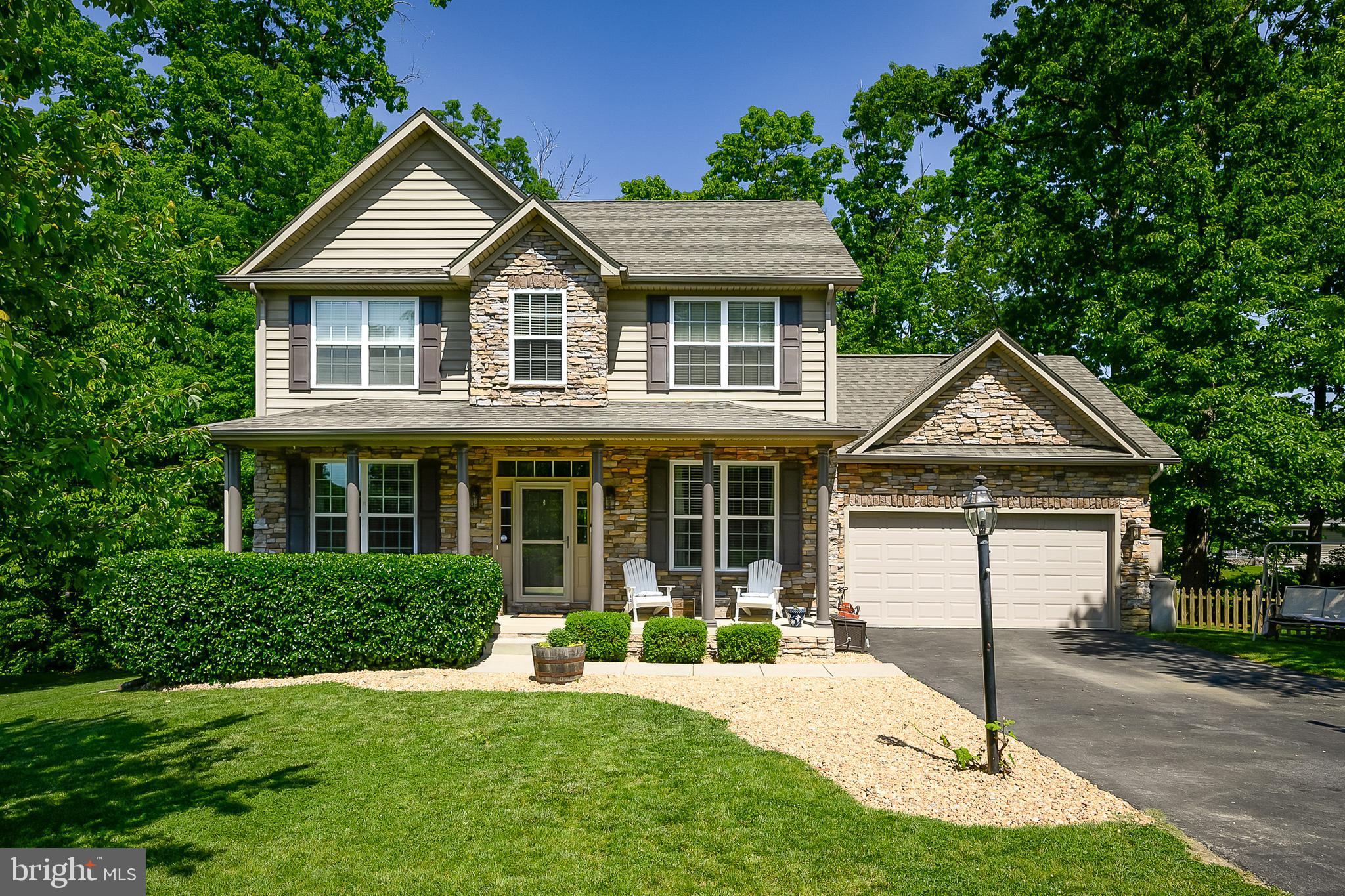 REDUCED PRICE!Ready to have some outdoor fun? Then come take a look at this home that features not only an attached deck but also a 16  x  20 ft. "floating" deck along with a fire pit! Wooden swingset  set also conveys. This home has 3 bedrooms and 3 1/2 baths. Laundry room is located on the bedroom level. Main level is all hardwood flooring and the dining room has a barn door! All kitchen appliances convey. The basement is finished with a large family room and  another bonus room with lots of possibilities!  Full bath on lower level too. This home has so much to offer so don't wait, call for a showing!!