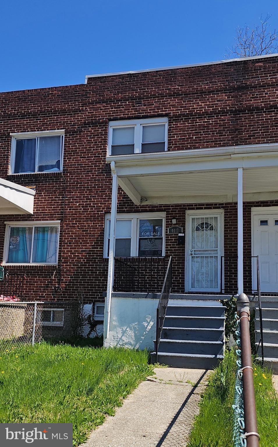 Turn-key investment recently rented for$1650. Perfect for a first-time homebuyer.  

Welcome to 4017 Pimlico Road, a well-kept two-bedroom, one-and-a-half-bath, three-level row home located in the growing Park Heights community of Baltimore. This home features comfortable living spaces with moderate updates, making it an excellent choice for a first-time homebuyer or an investor seeking a rent-ready property.

The main level offers a bright living area, a separate dining room, and a functional kitchen with recent improvements. Upstairs, you’ll find two spacious bedrooms and a full bath. The finished basement includes a half bath and provides additional space that can be used as a recreation room, home office, or guest area. The property also includes a fenced yard in both the front and back, offering added privacy and outdoor enjoyment.

Park Heights is a neighborhood on the rise, with new construction, rehabilitation projects, and community revitalization efforts bringing renewed energy to the area. It’s conveniently located near Pimlico Racecourse, local parks, schools, and major routes for easy access to downtown Baltimore and surrounding communities.

Move-in ready and well-positioned in a promising area, making it a smart and affordable option for both homeowners and investors looking to grow their real estate portfolio.