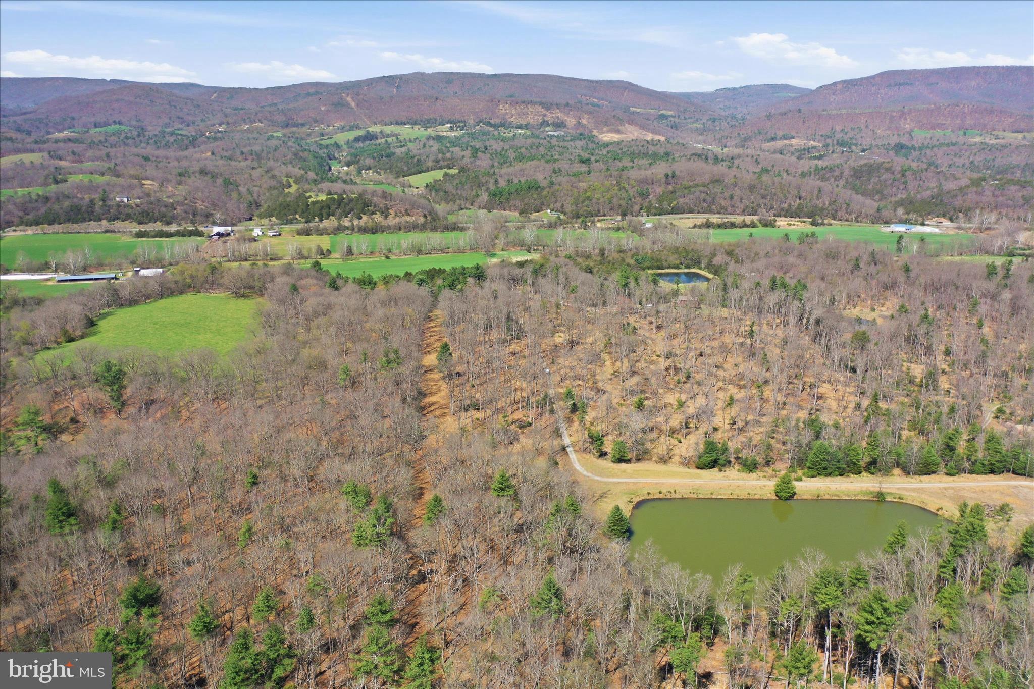 An exceptional opportunity to own 55.96 acres of pristine mountain land in the Lost River Valley. This remarkable property borders the George Washington National Forest, offering unmatched privacy, protected surroundings, and direct access to thousands of acres of preserved wilderness. The land is richly wooded with towering hardwoods and showcases breathtaking panoramic mountain and valley views throughout. A large spring-fed pond creates a stunning focal point, while direct access to the Lost River enhances the property’s natural beauty and recreational appeal.  With electric already available along the shared road, a private well installed on this tract, and fiber optic internet available, this property offers the rare combination of seclusion and modern convenience. Multiple potential building sites make it ideal for creating a private estate, mountain retreat, or legacy property. For outdoor enthusiasts, the property offers excellent hunting and abundant wildlife, all within a peaceful, secluded setting that feels worlds away. Located just minutes from Lost River State Park, you’ll enjoy easy access to hiking trails, horseback riding, and endless outdoor adventure. The Lost River area offers charming local dining, small markets, and unique shops—providing just the right balance of quiet mountain living and community connection.A rare chance to own a large, private tract in one of West Virginia’s most sought-after mountain destinations, where natural beauty, privacy, and possibility come together. The property benefits from two points of access: a deeded right-of-way across the Lost River (with access to WV-259) and an additional (typically used) route via Falcon Road through the National Forest—offering both convenience and a truly unique sense of arrival.