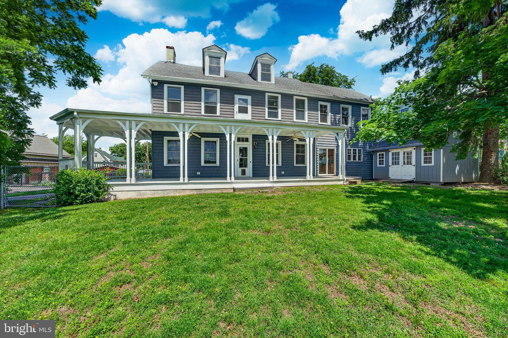 This gracious antique home is beautifully set with a clear view of the Delaware River that laps against your back yard. River views can be enjoyed from numerous rooms as well as the large covered rear deck. The spacious 5 bedroom, 3.1 bath home offers a lovely Foyer which accesses the large Living Room (14’ x 24’) with river views and a fireplace. The charming Dining Room is large (14’ x 20’) and grand enough to host large dinner parties and celebrations. Adjacent to the Dining Room is a Den with river views and a fireplace and could make a wonderful Home Office. The totally redone Kitchen features high-end KraftMaid cabinets, granite counters and stainless appliances. A double stainless sink sits under river-facing windows and next to a sliding door to the river-facing back deck. Adjacent to the Kitchen is a large Family Room (18’ x 18’) that awaits your large screen and cozy furniture. The Primary Suite features river views, a walk-in closet and a luxurious bathroom with ample KraftMaid cabinetry, an oversize shower and a large whirlpool tub. Four additional bedrooms complete the second level. The walk-up third level features significant storage area or, if you need additional bedrooms, this area can easily accommodate your needs. River front homes rarely come on the market so if owning a river home has been your long held dream, do not hesitate as this property is expected to sell quickly.