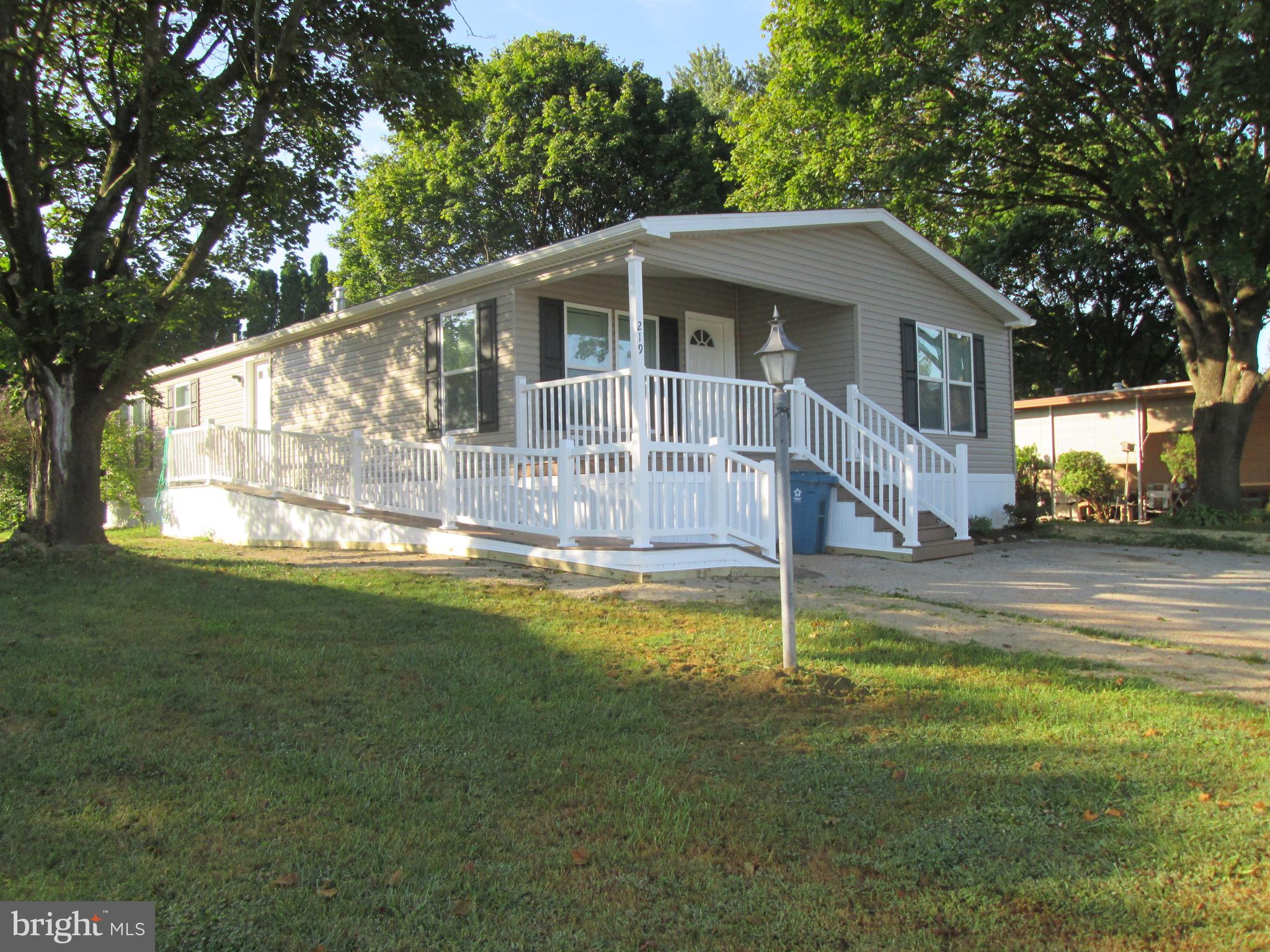 Welcome to Red Lion and Crestview Acres! Current Lot rent is $545 per month plus water, and includes sewer and trash services.
This beautiful new 28x55 Pine Grove Homes home features 3 bedrooms and 2 full bathrooms, offering modern comfort and spacious living. All stainless steel appliances and recessed lighting. Door forget about the beautiful covered front porch. This is great one floor living in a brand new home! Come take a look and see all it has to offer.