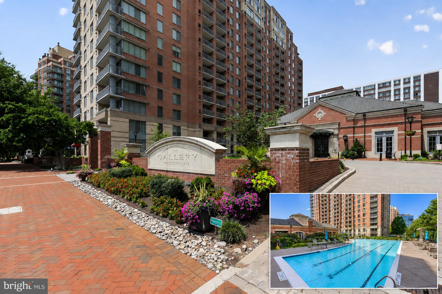 Experience luxury living in the heart of North Bethesda! This second-floor one bedroom - one bathroom residence offers 797 square feet of living space, with private balcony. Equipped with new HVAC system, and new washer and dryer, you’ll have the ultimate peace of mind. The home also includes one covered garage parking space and a storage unit conveniently located directly beneath the building.
Residents of The Gallery enjoy resort-style amenities, including a 24-hour concierge, outdoor swimming pool, state-of-the-art fitness center, resident lounge with a bar and piano, private dining room with a full kitchen, library, co-working spaces, billiards room, theater room, grilling area, beautifully landscaped grounds, and an on-site convenience store.
This condo’s location could not be more perfect! You will be in walking distance to restaurants, shopping, and entertainment, and just steps from the White Flint Metro Station. Enjoy easy access to I-270, Bethesda, Rockville, the National Institutes of Health (NIH), Walter Reed National Military Medical Center, and Washington, D.C. Whether you're looking for convenience, luxury, or a vibrant urban lifestyle, this exceptional condo offers it all.