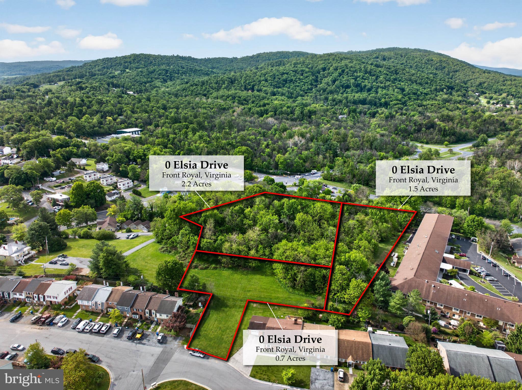 Versatile Development Opportunity in Front Royal – 4.361 Acres | Zoned R-3 Unlock the potential of this exceptional offering consisting of three parcels totaling 4.361 acres, ideally located on Elsia Drive in Front Royal. Zoned R-3, this property presents a prime opportunity for a variety of residential development options, including single-family homes, townhomes, or duplexes. Enjoy beautiful mountain views that provide a scenic backdrop for future homes, enhancing both appeal and value. With high-speed internet available, the property is well-suited for modern living demands. Conveniently situated just minutes from downtown Front Royal, you’ll have easy access to shopping, dining, entertainment, and everyday amenities. Outdoor enthusiasts will appreciate the proximity to Shenandoah National Park, Skyline Drive, the Appalachian Trail, and the Shenandoah River—offering hiking, kayaking, fishing, and breathtaking natural beauty. Nearby attractions and conveniences include: Historic Downtown Front Royal (boutiques, cafes, breweries, and local events) Shenandoah National Park & Skyline Drive Shenandoah River access points and outfitters Warren Memorial Hospital Local wineries and vineyards Golf courses and parks Shopping centers and grocery stores Restaurants ranging from casual to fine dining Commuters will love the easy access to I-66, making travel to Northern Virginia and beyond efficient and convenient. Whether you're a builder, developer, or investor, this is a rare opportunity to bring your vision to life in a growing and desirable area. Don’t miss your chance to secure this prime piece of land with endless potential!  Property is listed for assessed value of all three lots