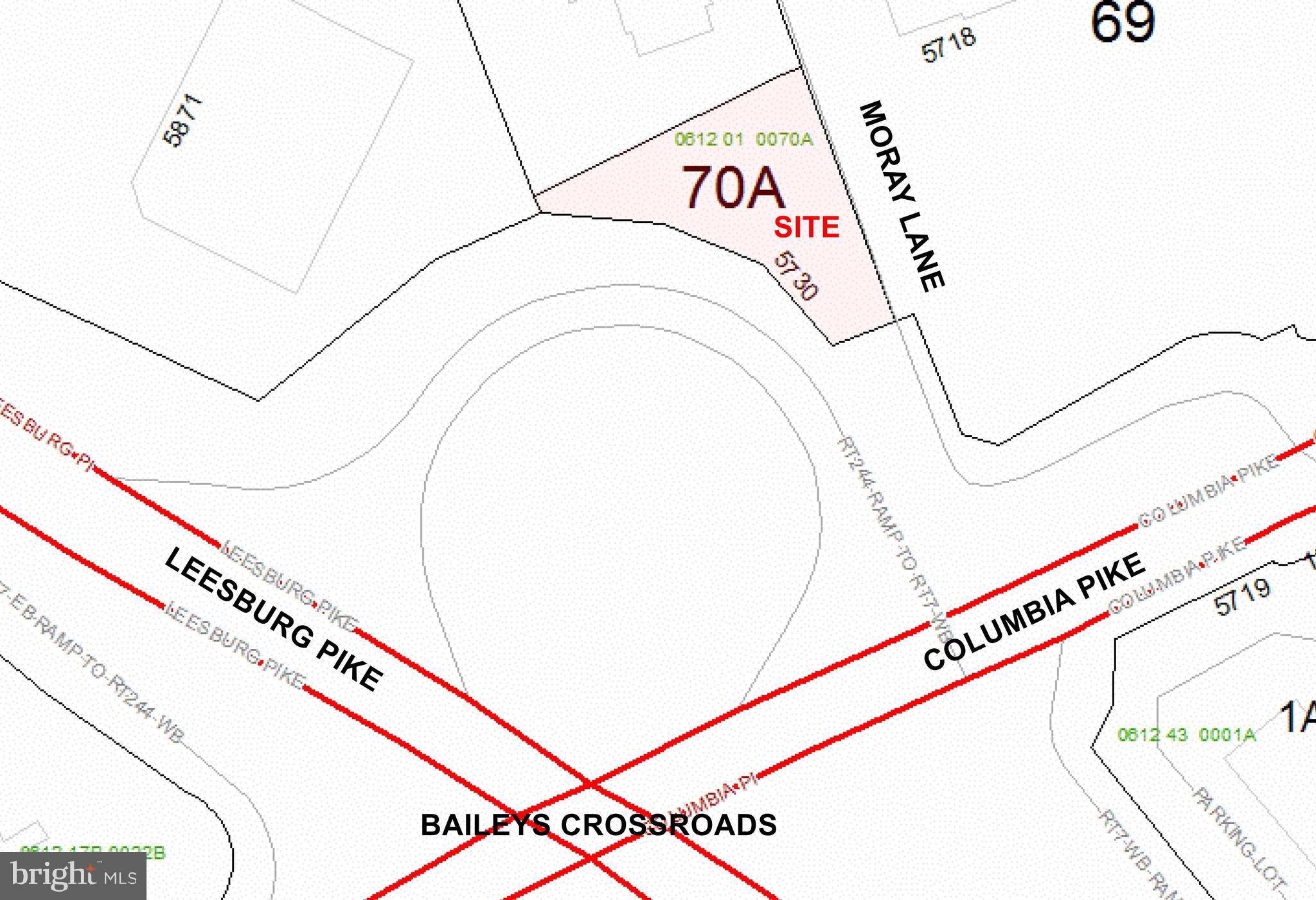 Prime opportunity to acquire highly visible commercial land in Bailey’s Crossroads. Approximately 19,216 SF paved lot is zoned C-8 and offers excellent exposure with immediate access to Leesburg Pike/Route 7 and surrounding commercial corridors. Flexible zoning allows for a variety of potential uses, subject to county approval. The property is ideally suited for vehicle overflow/parking, contractor or service-related use, garden center, retail and office or other commercial uses requiring visibility, accessibility, and outdoor paved area. Convenient location near major commuter routes, established retail, restaurants, multifamily communities, and dense surrounding neighborhoods. Buyer to verify zoning, uses, utilities, and development potential with Fairfax County.  Also available for lease:  $6,000/mo. NNN. Owner/Agent.