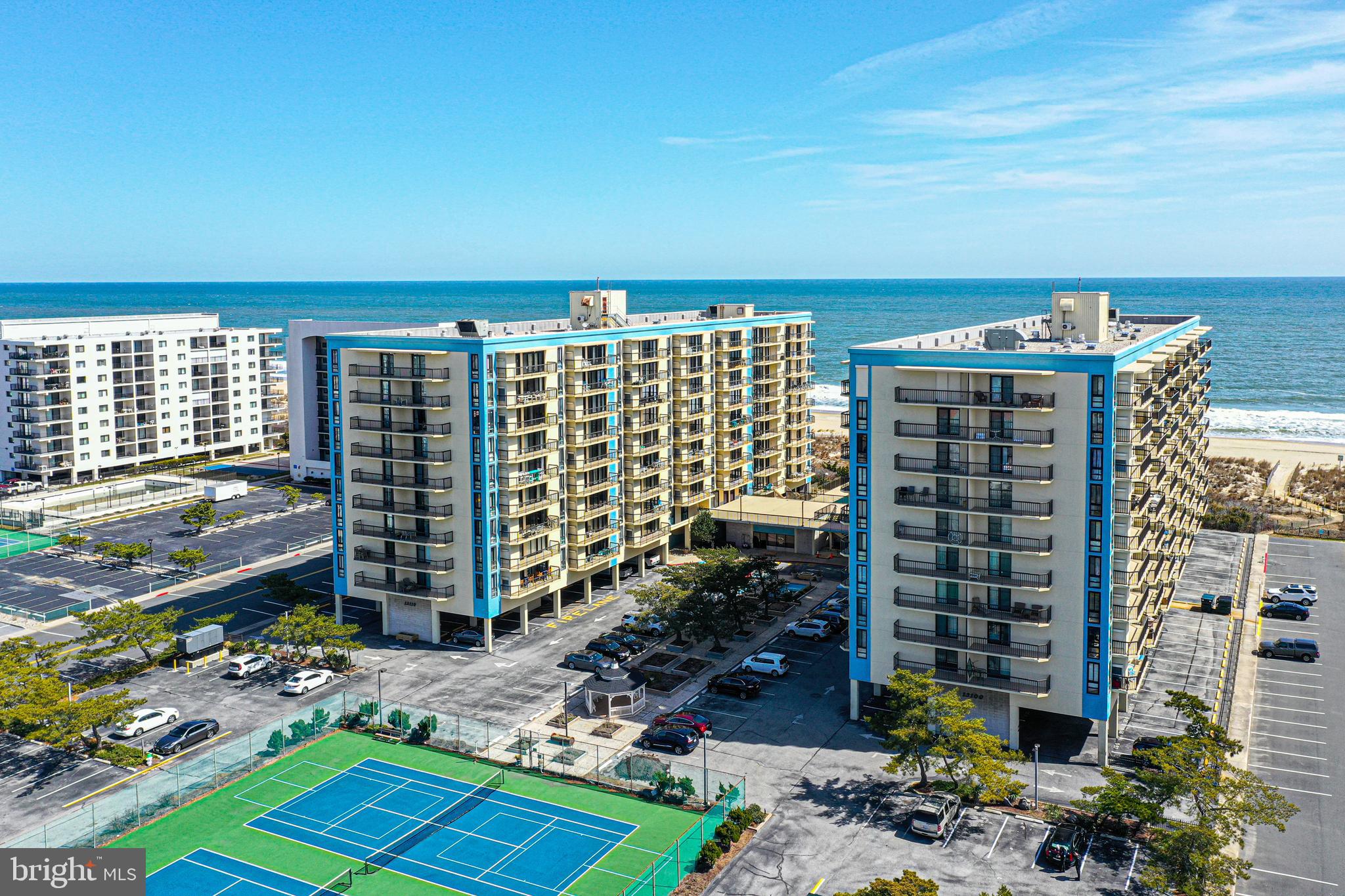 Welcome to coastal elegance at Braemar Towers, where refined seaside living meets effortless comfort. This beautifully appointed 2-bedroom, 2-bath ocean-view residence is ideally positioned on the second floor (Unit 209), offering the perfect balance of elevated views and convenient access within one of North Ocean City’s most sought-after oceanfront communities. Thoughtfully designed with an open and inviting floor plan, the residence flows seamlessly from the kitchen to the dining and living areas, creating an ideal setting for both entertaining and relaxed coastal living. Expansive glass doors lead to a wide private balcony, where gentle ocean breezes and soothing water views provide the perfect backdrop for morning coffee or evening sunsets over the Atlantic. The spacious primary suite offers a private retreat with an en-suite bath, while the second bedroom and full bath comfortably accommodate family and guests. This residence has been lovingly enjoyed and offers a strong rental history, making it equally appealing as an investment opportunity or cherished beach getaway. Braemar Towers is renowned for its exceptional resort-style amenities, designed to create unforgettable coastal experiences for owners and guests alike. Residents enjoy access to: Oceanfront outdoor swimming pool and expansive sun deck Tennis and pickleball courts Fitness center Game room & social spaces perfect for family fun Direct beach access to the wide North Ocean City shoreline Secure lobby and elevator access. Whether you are searching for a luxury coastal retreat, an investment property with proven rental potential, or a place where generations can create lasting memories, Braemar Towers #209 delivers the quintessential Ocean City lifestyle. Perfectly located in North Ocean City, you are moments from dining, shopping, and entertainment while enjoying the quieter, more relaxed atmosphere that makes this part of the beach so desirable. Discover the opportunity to own a piece of Ocean City’s iconic oceanfront living—where family memories are made and the beach lifestyle begins. This beach residence also includes deeded parking space #PKN42-which are highly sought after. Purchasers to honor the summer season rentals for 2026.