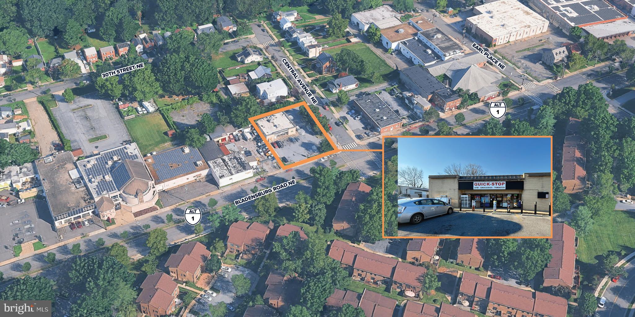 - +3,000 SF former 7-11 building on +13,000 SF lot located on the corner of Bladensburg Road NE and Central Avenue NE.

-Situated along Bladensburg Road NE, a major arterial corridor connecting NE DC, and PG County with an average annual daily traffic count of +13,900.

-Large lot size allows for ample parking for customers and employees.- Flexible PDR-1 zoning allows for new ownership to take advantage of potential industrial uses.

- Opportunity for new ownership to take over existing convenience store operations with a Lottery System recently activated and EBT application pending.