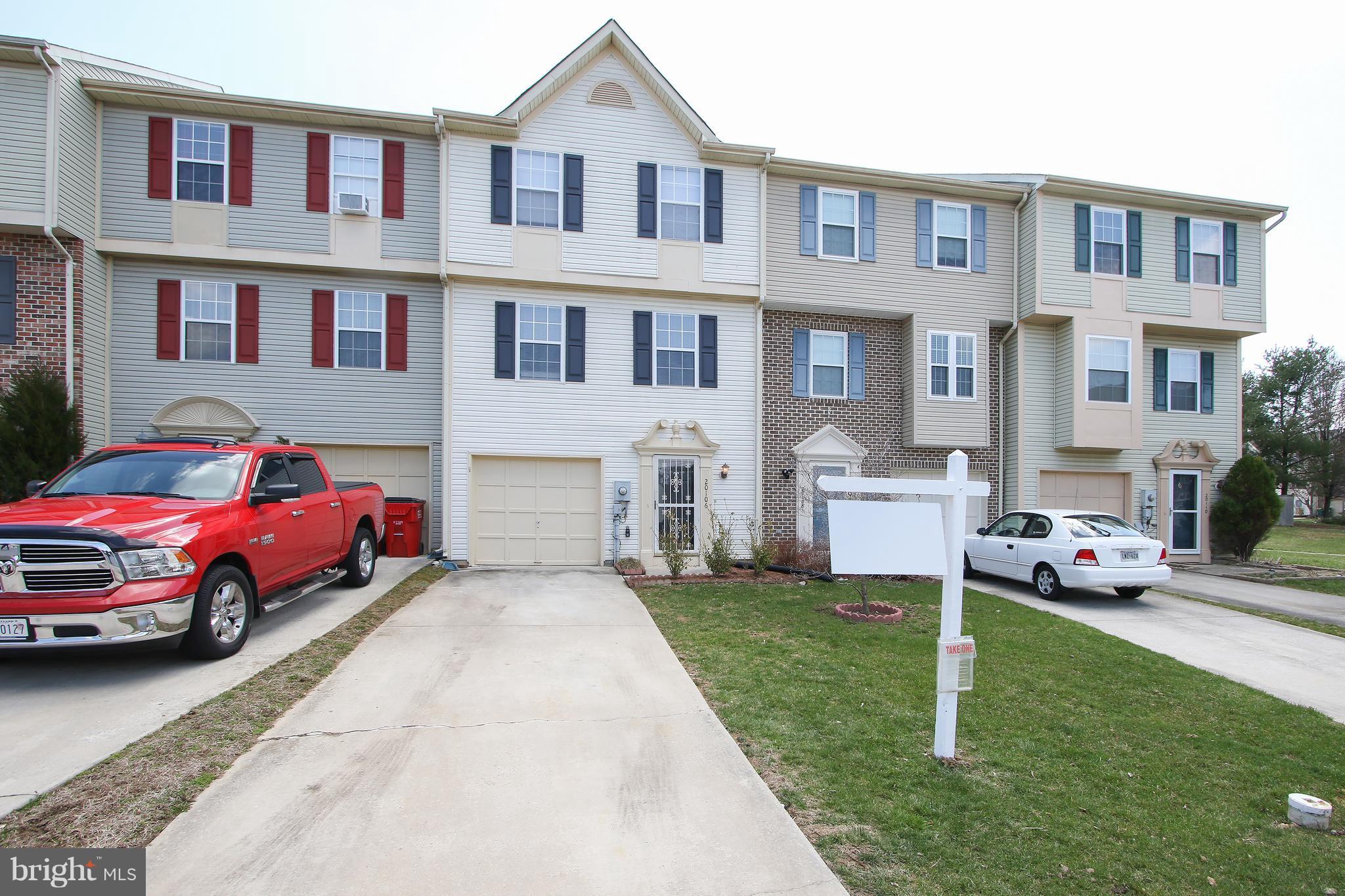 This lovely home is move in ready! Eat-kitchen that opens up to large deck. Nice sized living room and separate dining room.  Large master bedroom with walk-in closet. Washer and dryer are on the upper level! Walk out basement and attached garage! Don't miss this great home! This home is being sold As Is