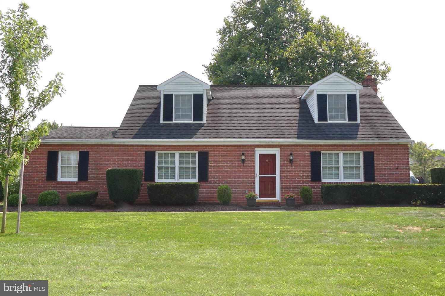 Adorable Cape Cod home on a great lot in the School Lane Development in Mount Joy. Meticulously kept! You'll enjoy the first floor master bedroom and bath with an additional bath and 2 bedrooms with dormers creating additional space and charm on the second floor. Included is a formal dining room with hardwood flooring and a generous size living room with crown molding. Outside is a delightful patio for entertaining and a utility shed with electric. Lots of space for parking in the driveway with a rear entry garage. Looking for a great yard, this home has it! You'll want to take a look at this one!