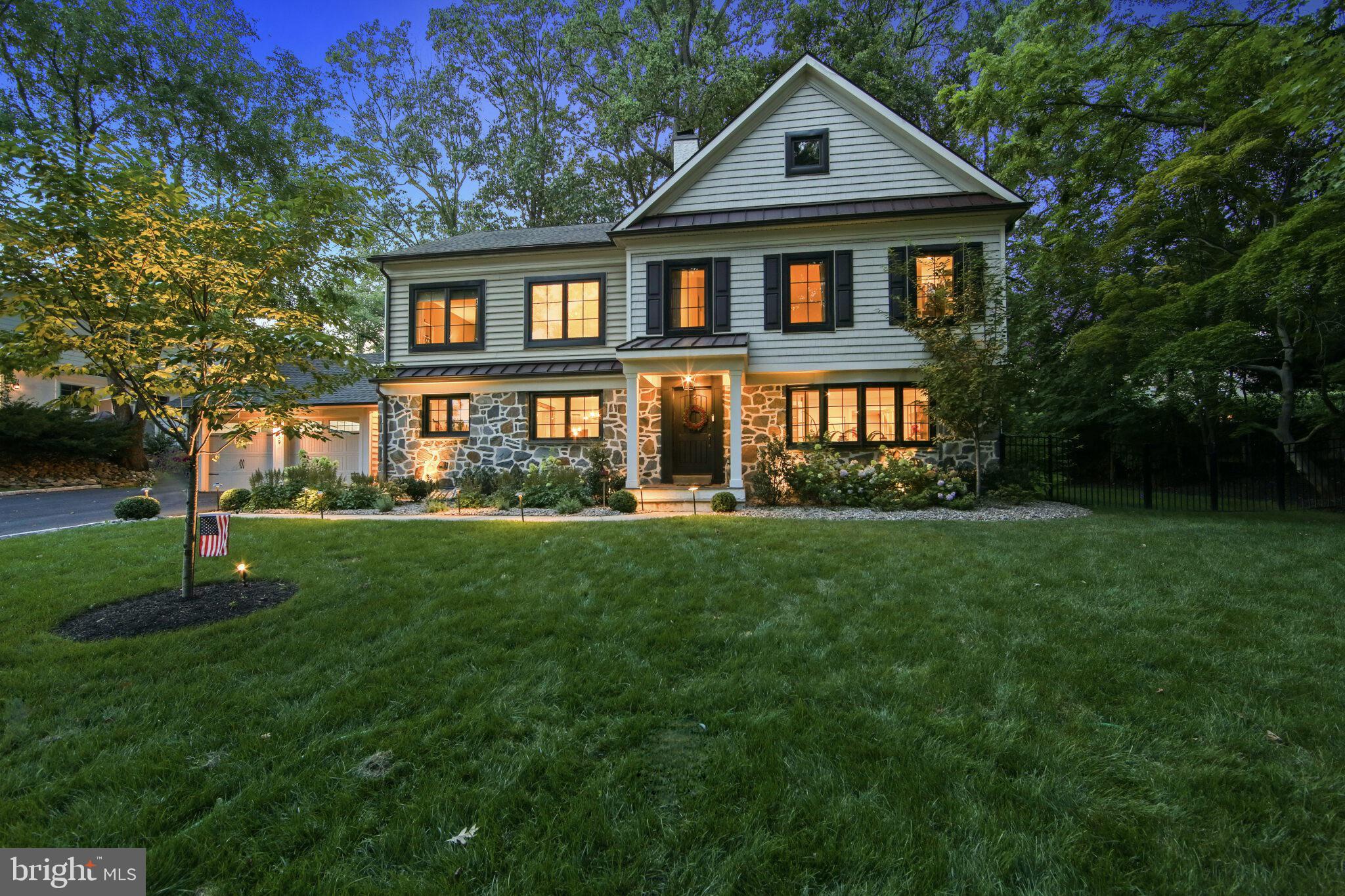 Welcome to 39 Crestline Road, a stately Colonial nestled in the highly sought-after Strafford Village community of Wayne. This exceptional residence blends timeless architectural charm with the modern design, open-concept layout, and high-quality finishes. Thoughtfully enhanced with meaningful updates and improvements since 2024, the home offers a truly move-in-ready experience. Offering over 3,600 square feet of finished living space, this home stands apart from other residences with its spacious layout and thoughtful craftsmanship throughout.
The inviting entrance showcases beautiful wide plank floors and a foyer featuring a dramatic double-sided stone fireplace. To the left of the foyer lies the dining room and to the right, a sun-filled living or flex room (currently used as a private home office). The gourmet kitchen features exquisite ceiling-height cabinetry, granite countertops, premium stainless-steel appliances, a large center island with wine refrigerator, and abundant storage. The kitchen flows seamlessly into the expansive family room, where custom built-ins surround the gas fireplace and entertainment center, creating the ideal space for everyday living and entertaining.
The fully finished lower level, offers additional living space with plush carpeting, a half bathroom, and endless possibilities for recreation, play, or a home gym. Upstairs, the spacious second floor features four bedrooms, three full bathrooms, and generous closet space throughout. All bedroom closets are outfitted with customized closet systems. The luxurious primary suite is a true retreat with three closets, including an oversized walk-in closet, and a spa-like en-suite bathroom complete with a soaking tub, dual vanity, and oversized shower. Two additional bedrooms share a well-appointed Jack-and-Jill bathroom, while another bedroom enjoys its own private en-suite bath. 
Outdoor living is equally impressive with a large deck overlooking the private, newly fenced backyard, perfect for relaxing or entertaining. Everyday convenience is enhanced by the attached two-car garage with separate entrance. 
Ideally located within walking distance to the Strafford train station, Wayne train station, and downtown Wayne, this home offers easy access to exceptional dining, shopping, transportation, major highways, and all that the Main Line has to offer. Located in the acclaimed Tredyffrin/Easttown School District and part of the vibrant Strafford Village community, 39 Crestline Road presents a rare opportunity to enjoy modern luxury, neighborhood charm, and an unbeatable Wayne location.