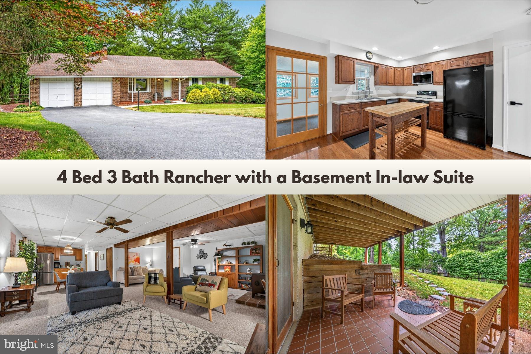 Whether you're a savvy buyer wanting to generate rental income or a multi-generational family looking for a perfect blended situation, you found the one! This home has all the elements for any buyer could want or need.
Welcome home to this turnkey single family rancher in charming Freedom Forest neighborhood. This 2200 sqft of finished living space has been well-maintained and loved. The main level features beautiful hardwood floors throughout with 3 bedrooms and 2 full bathrooms. In addition to the kitchen, dining room, and living room, the main living space extends to an enclosed porch that overlooks a tranquil and spacious backyard. The basement is a fully separate in-law suite that can generate rental income for you, featuring a large living room, kitchenette with its own fridge and sink, 1 full bathroom and a decent-sized bedroom. Attached to the home is an oversized 2 car garage for your convenience. Also, a special note that the neighborhood is chicken coop friendly, perfect for any beginner homesteader. Close to major commuter routes, shopping, schools, and all of life's conveniences. Don't delay, schedule a showing today!