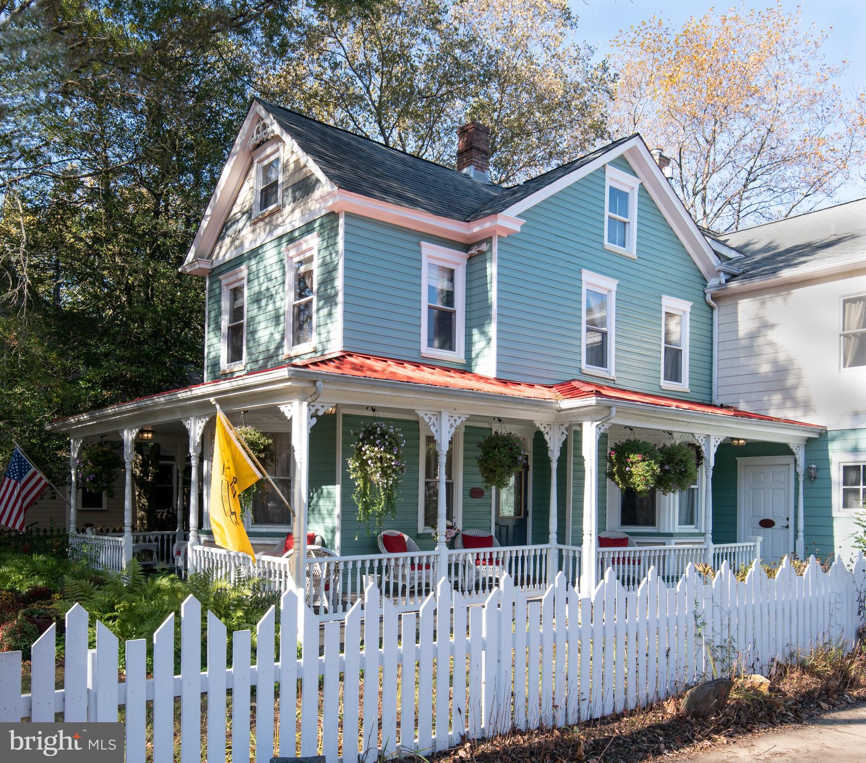 Showings commence on Oct. 13th. Wellness Questionnaire must be completed prior to all showings. Impeccably restored 9 bedroom, 8 bath home located in the most desirable section of lower Eastport at the corner of Chesapeake Ave. & First St. Located just 1 block from the water's edge, this home is convenient to 2 yacht clubs, 15 marinas, Eastport's famed restaurant row and other top rated entertainment venues in downtown Annapolis. The original structure, dating back to approximately 1902, was completely gutted and renovated in 2001 which included a 3 story rear addition. All upgraded plumbing, electrical, wall insulation & 25 year architectural shingle roof was also completed at that time. Renovations also included refinishing of the existing heart pine flooring and new red oak flooring. The addition of central A/C completed the major portion of the replacement and upgrade of the mechanical systems. The German lap siding was restored on the original structure and hardiplank siding was installed on the rear addition. Also included is the Tesla destination charger with custom adapter, 4 main level porches for dining or entertaining, plenty of storage in the attic & rear garden shed plus ample off street and curb parking. See documents for detailed floor plans. This magnificent property is also home to The Inn At Horn Point (See MDAA441192 for sale of business and real estate). With a few modification, this home would make a grand single family residence. For instance, the B&B linen room was designed to be converted to a continuation of the 2nd floor hallway. 2 of the adjacent 2nd floor guest suites could be combined for a larger single en-suite bedroom. Similarly, 2 adjacent guest suites with direct exterior access on the main level could be combined to include a larger en-suite guest room, home office, work out room or an "age in place" primary bedroom. Showings are by appointment only with 4 hour advance notice required.
