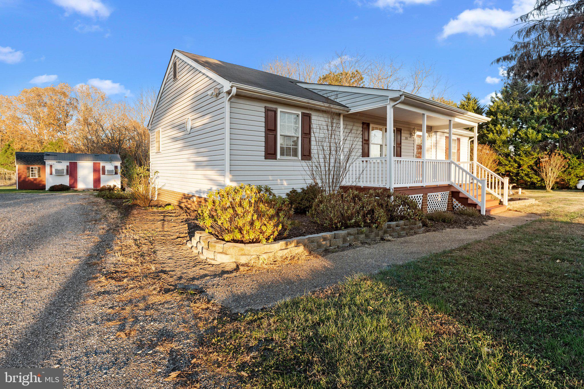 Solar powered move-in condition 3 Bedroom Rancher on 1.23 Acres in a rural farming area of Dunnsville. Great Room with eat-in Kitchen, Living Room area with gas log fireplace, split  Bedroom layout with Master Suite/Master Bath & 2 additional Bedrooms and Bath. Front porch with a farm field view & rear yard patio with gazebo off Kitchen for outside dining & enjoyment. Stand alone ground mount 16.9 KW Solar Array installed in 2021 with transferrable 25 Year Warranty. Two sheds in rear of yard for storage. Both have electric. 3 A/C units in sheds. Breezeline Cable/Internet is available. Easy run from Rt. 684, Howertons Road to Rt. 360 for commute to Richmond & short run to Tappahannock for Town's amenities, shops, restaurants, Historic Downtown with a Town Park on the Rappahannock River, Essex County Museum, Tapp'k Art Gallery, Essex County Library, seasonal Monthly Farmer's Market, Central Park, Rapp'k River Valley Wildlife Refuge, June Parker Marina, Town public boat ramp & pier, Hobb's Hole 18 Hole Golf Course, health care facilities & VCU Health Tappahannock Hospital. One Hour to Richmond and Fredericksburg and 1.5 Hrs. to D. C. & Colonial Williamsburg. Owner offering One Year Home Warranty. Don't miss out.....schedule a viewing today !