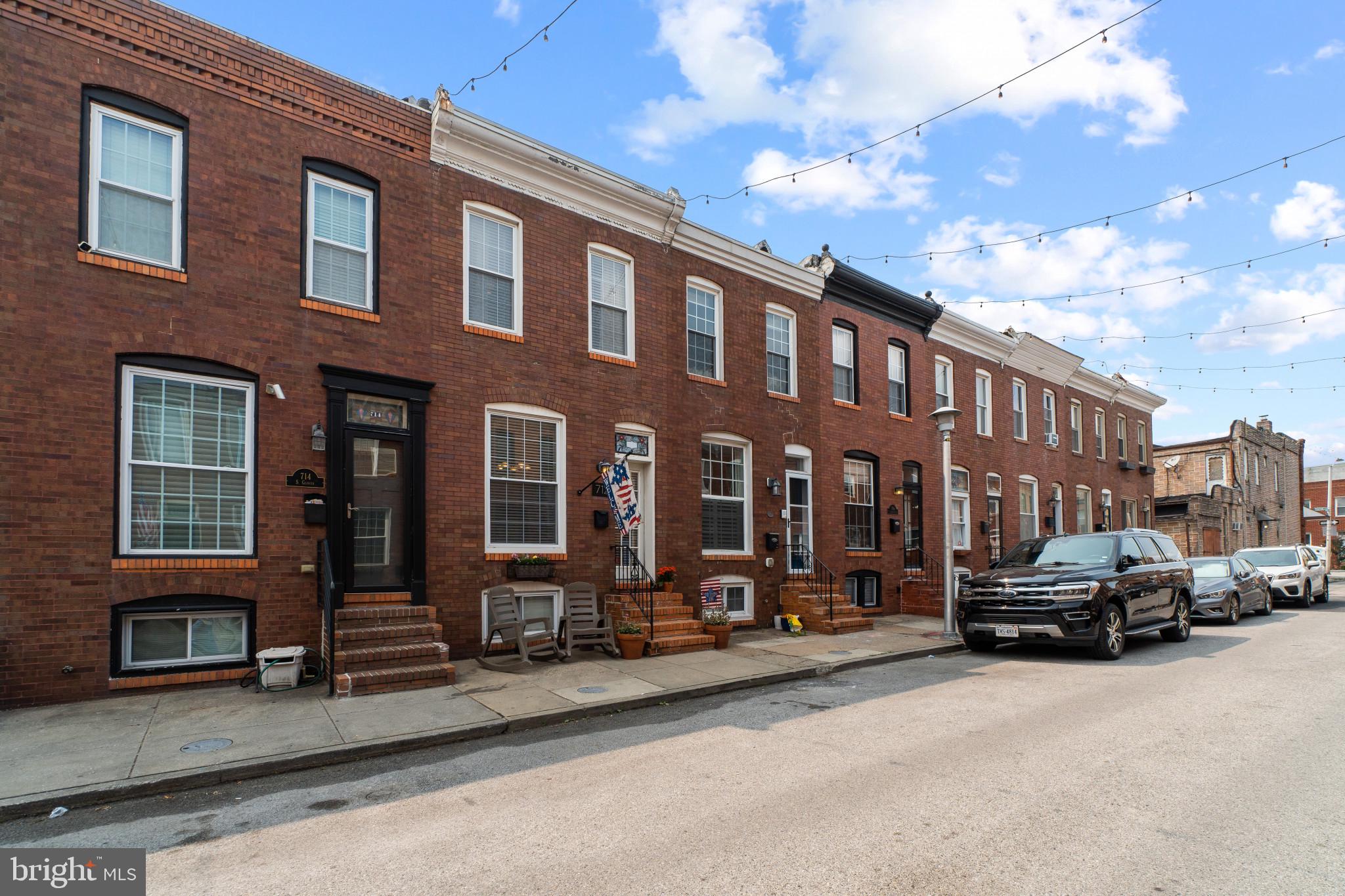 Beautiful home on a great block in Canton! Completely renovated with hardwood, exposed brick and recessed lighting. Dining area, kitchen with stainless steel appliances and charming family room of rear with sliders to patio area. Two bedrooms and large bath with sunken tub and stand up shower and double vanity on upper level. Deck off back bedroom. Fully finished basement! House is equipped with google nest: keyless entry, nest camera doorbell, nest thermostat, back door camera and smoke and carbon monoxide detectors throughout the house (6).